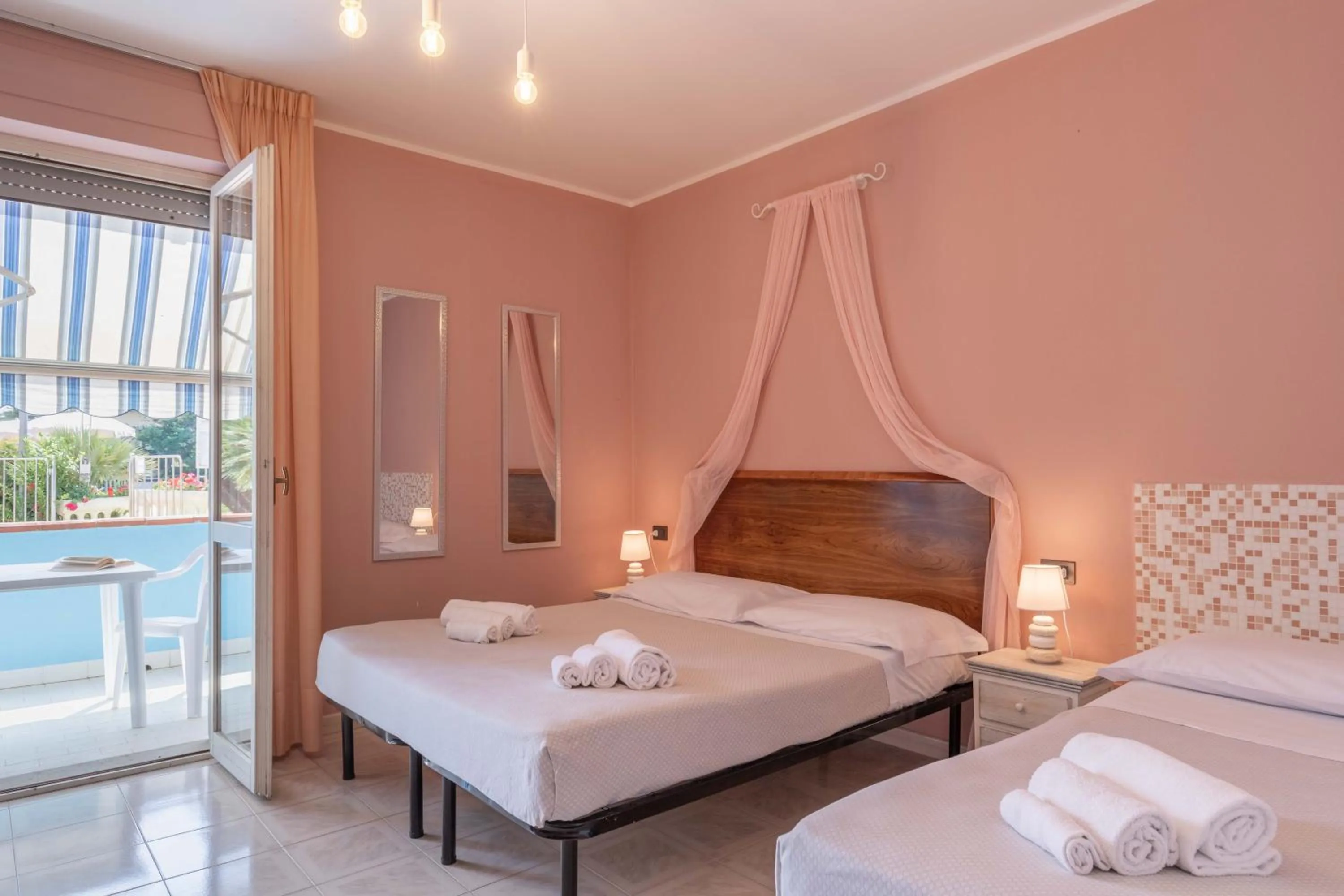 Bed in Hotel Riva Etrusca