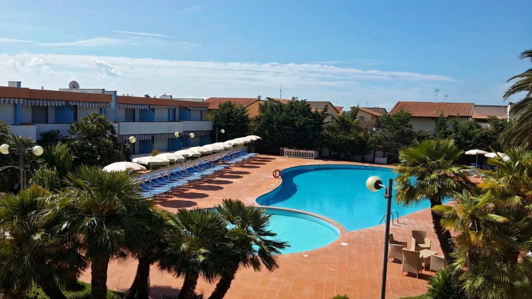 Pool view in Hotel Riva Etrusca