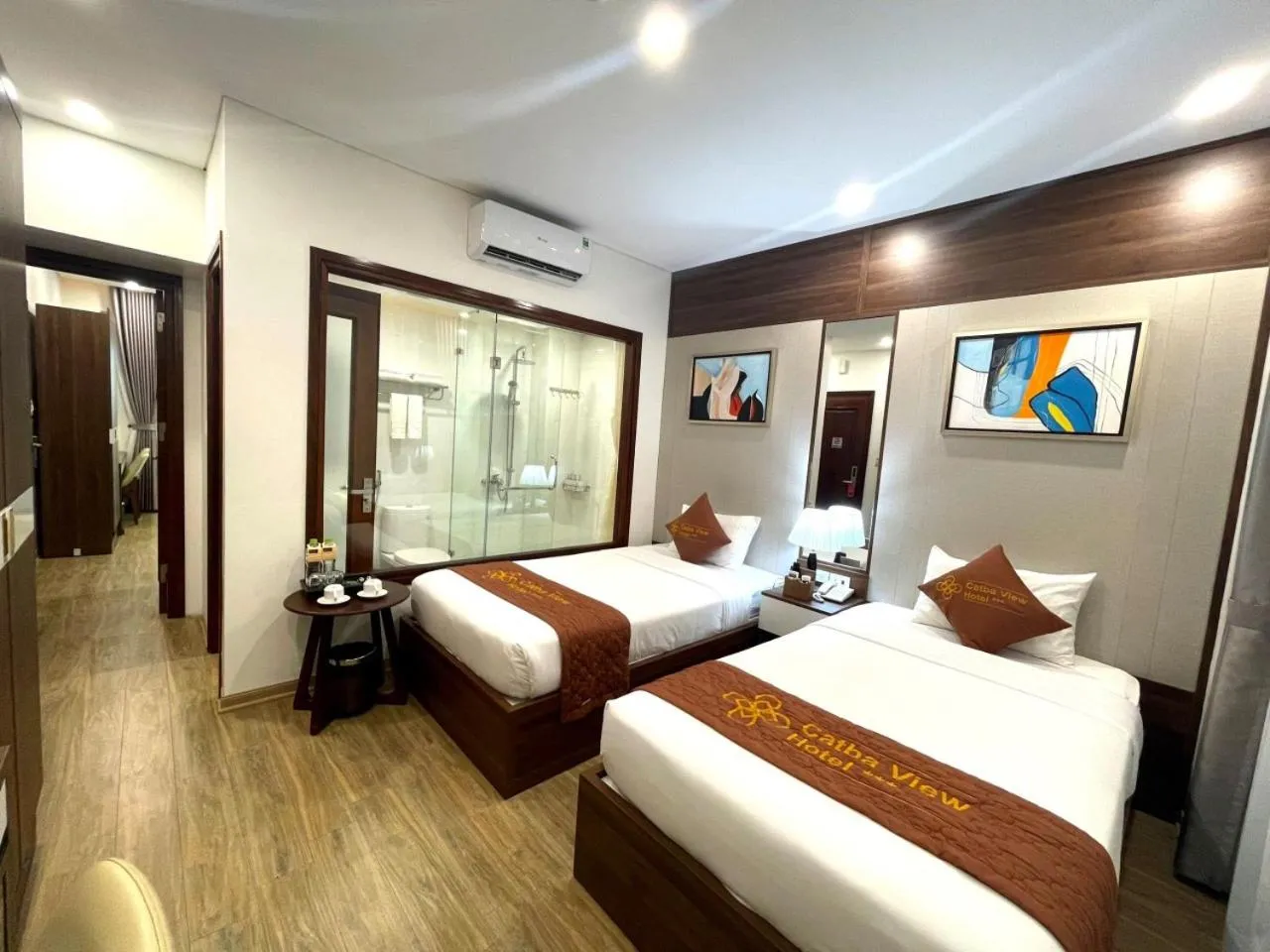 Photo of the whole room, Bed in Catba View Hotel