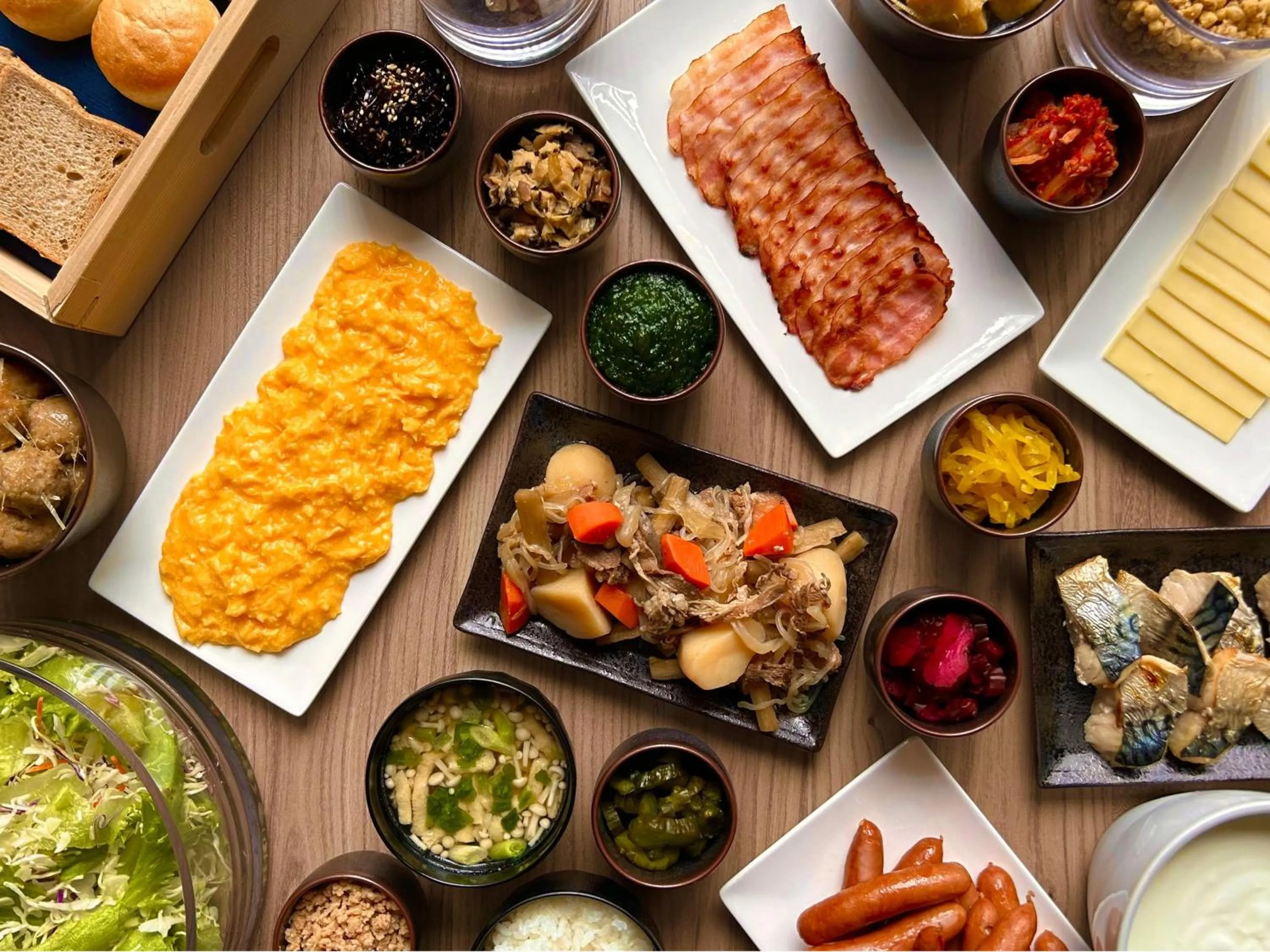 Buffet breakfast in CHISUN STANDARD Kyoto Horikawa Gojo