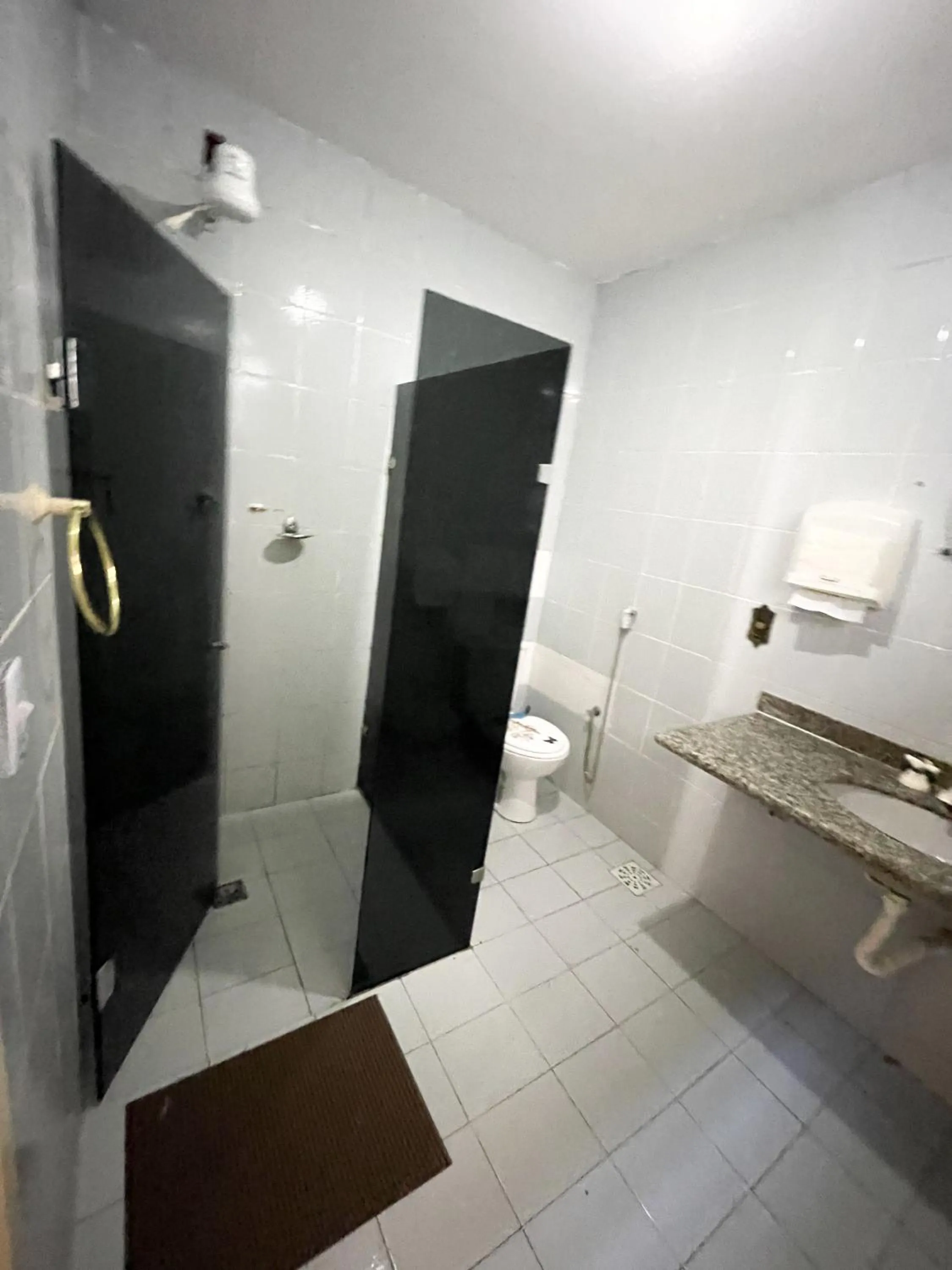 Shower in Onça da Praia Hostel