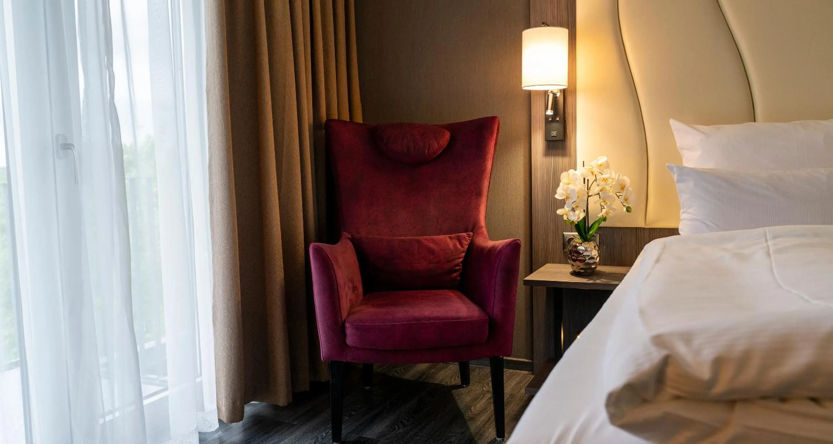 Decorative detail, Bed in PLAZA Residence Stuttgart-Ditzingen