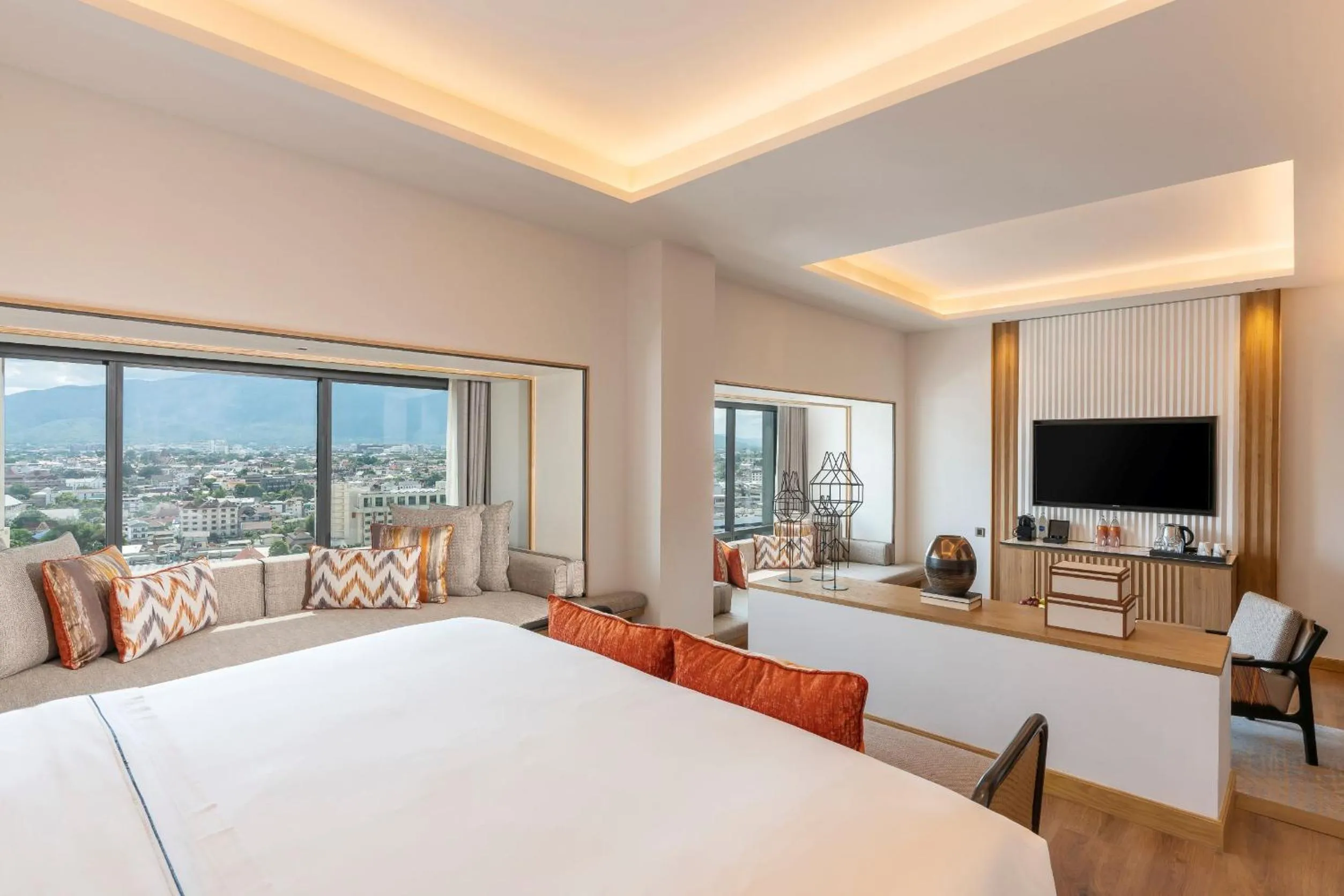 View (from property/room), Bed in Melia Chiang Mai