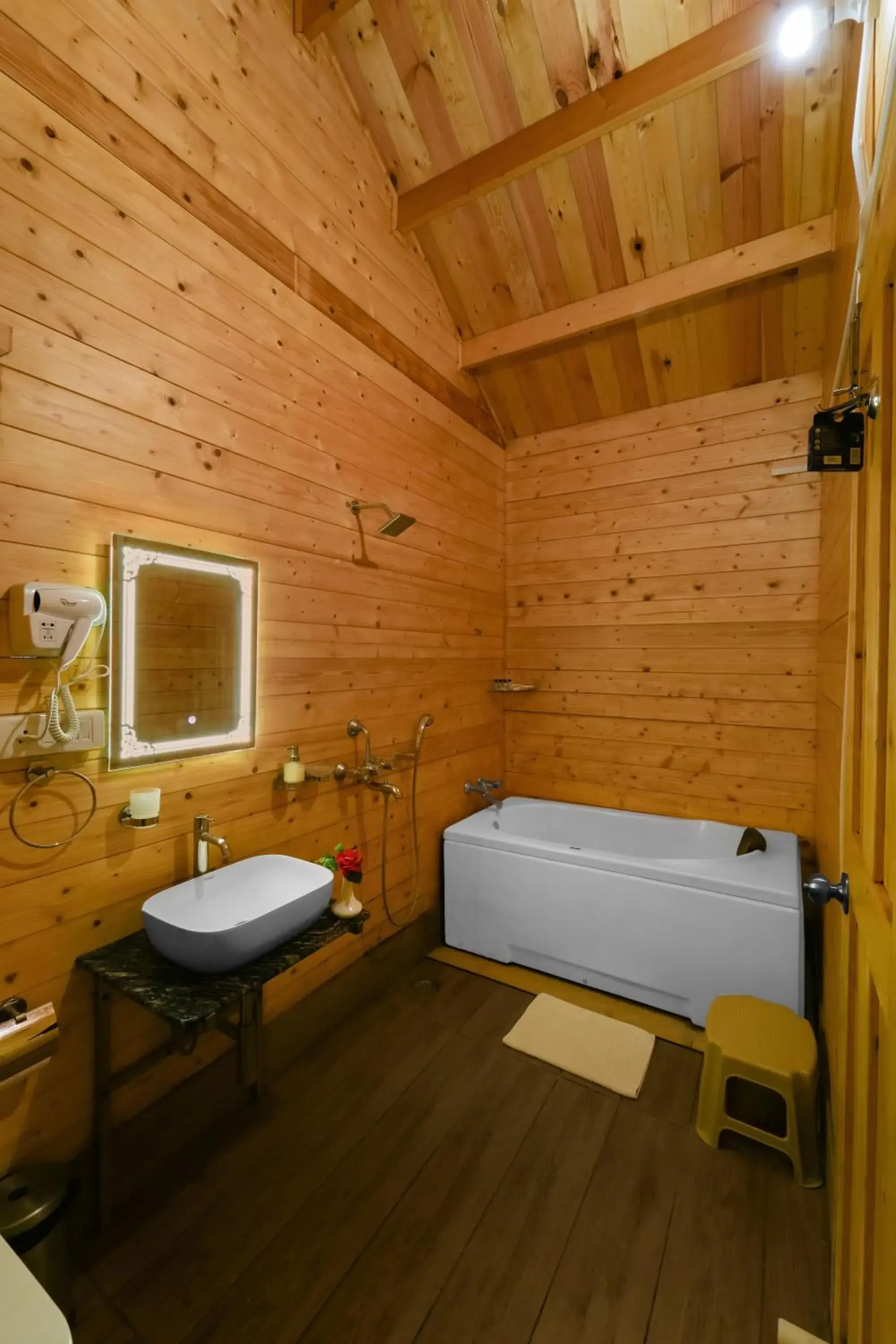 Premium Cottage with Bath Tub and Balcony in Adhvasaha Beach Spa Resort Premium Cottage with Bath Tub and Balcony in Adhvasaha Beach Spa Resort
