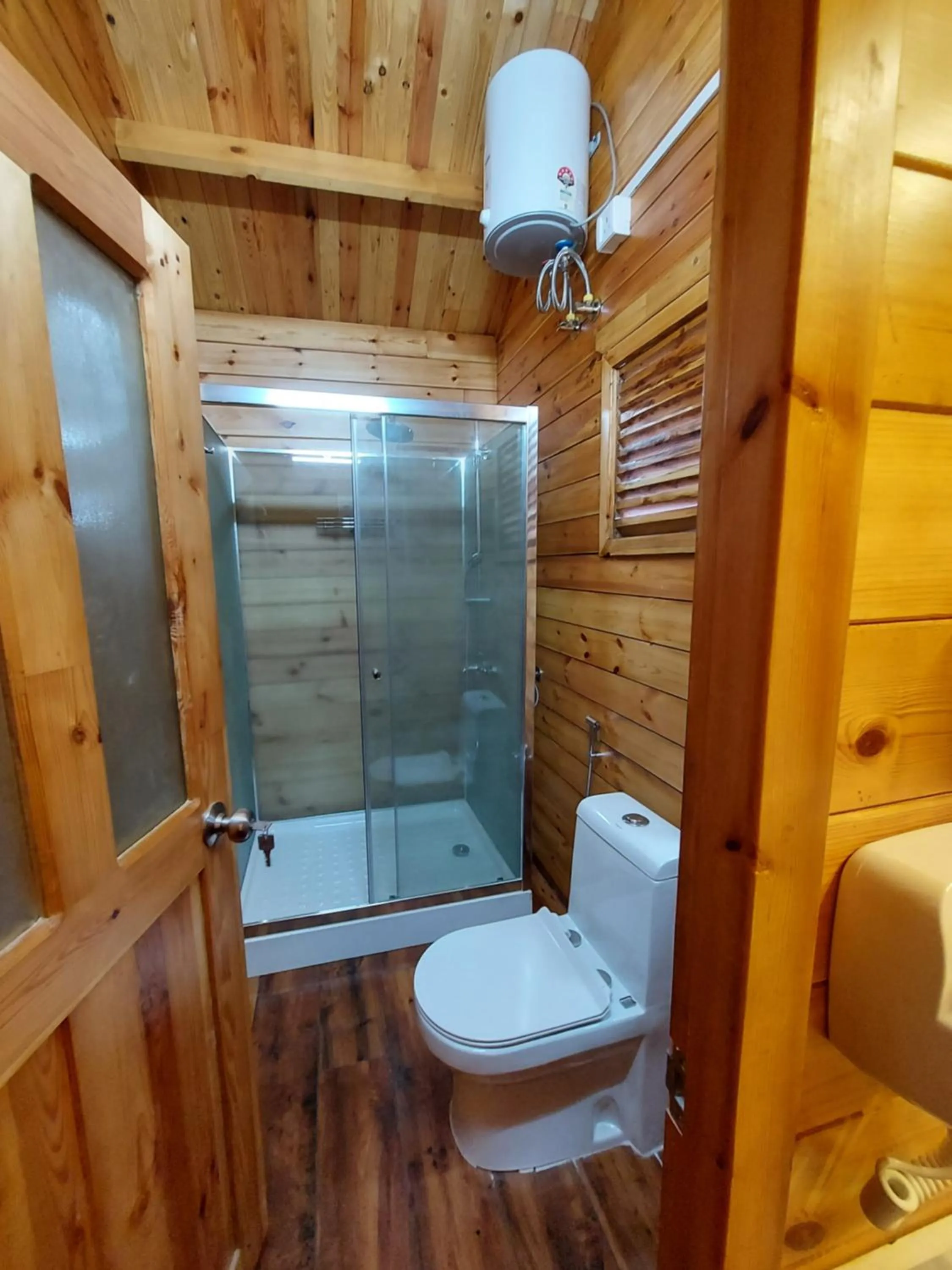 Shower in Adhvasaha Beach Spa Resort