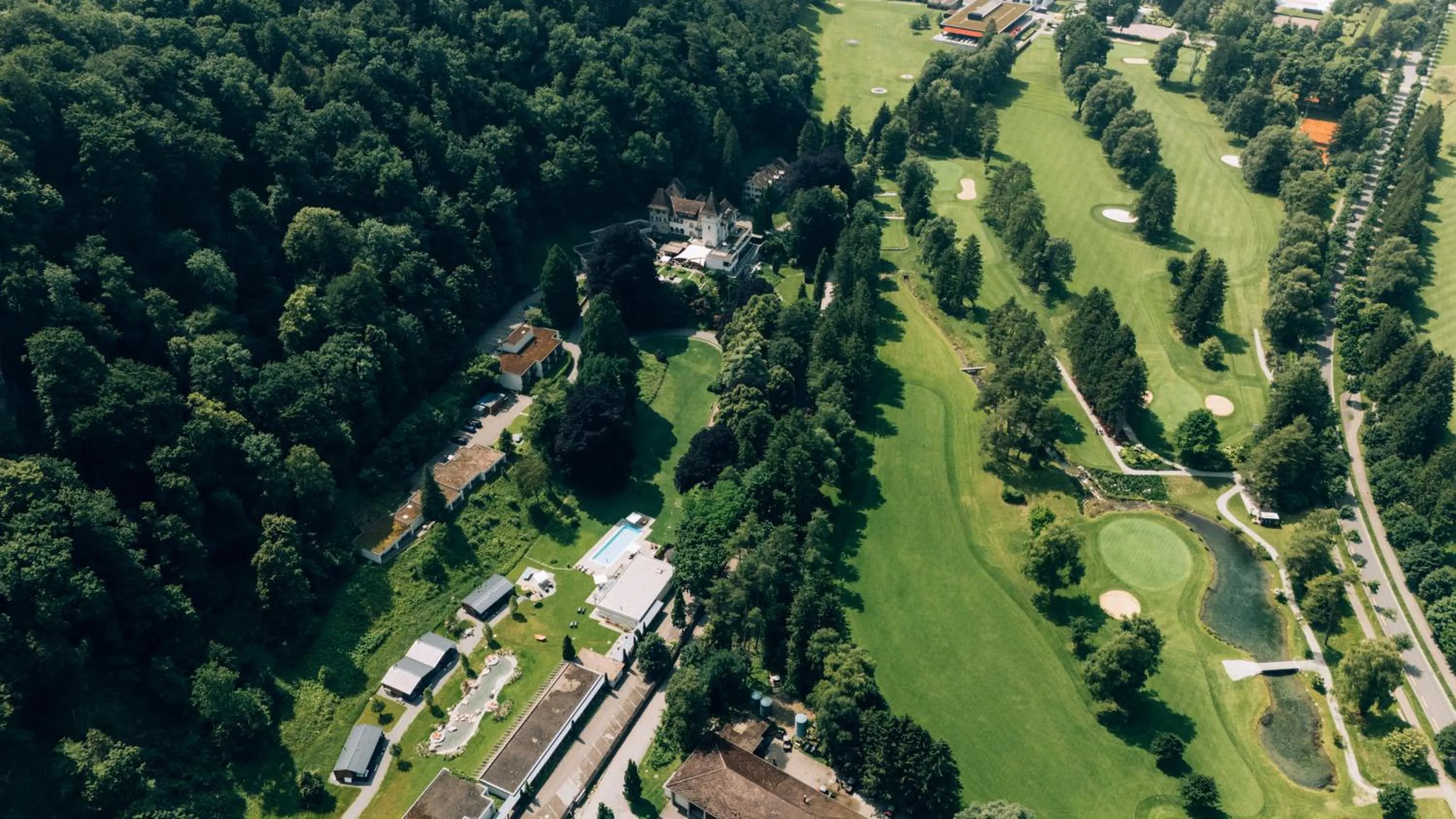 Bird's eye view in Hotel Schloss Ragaz