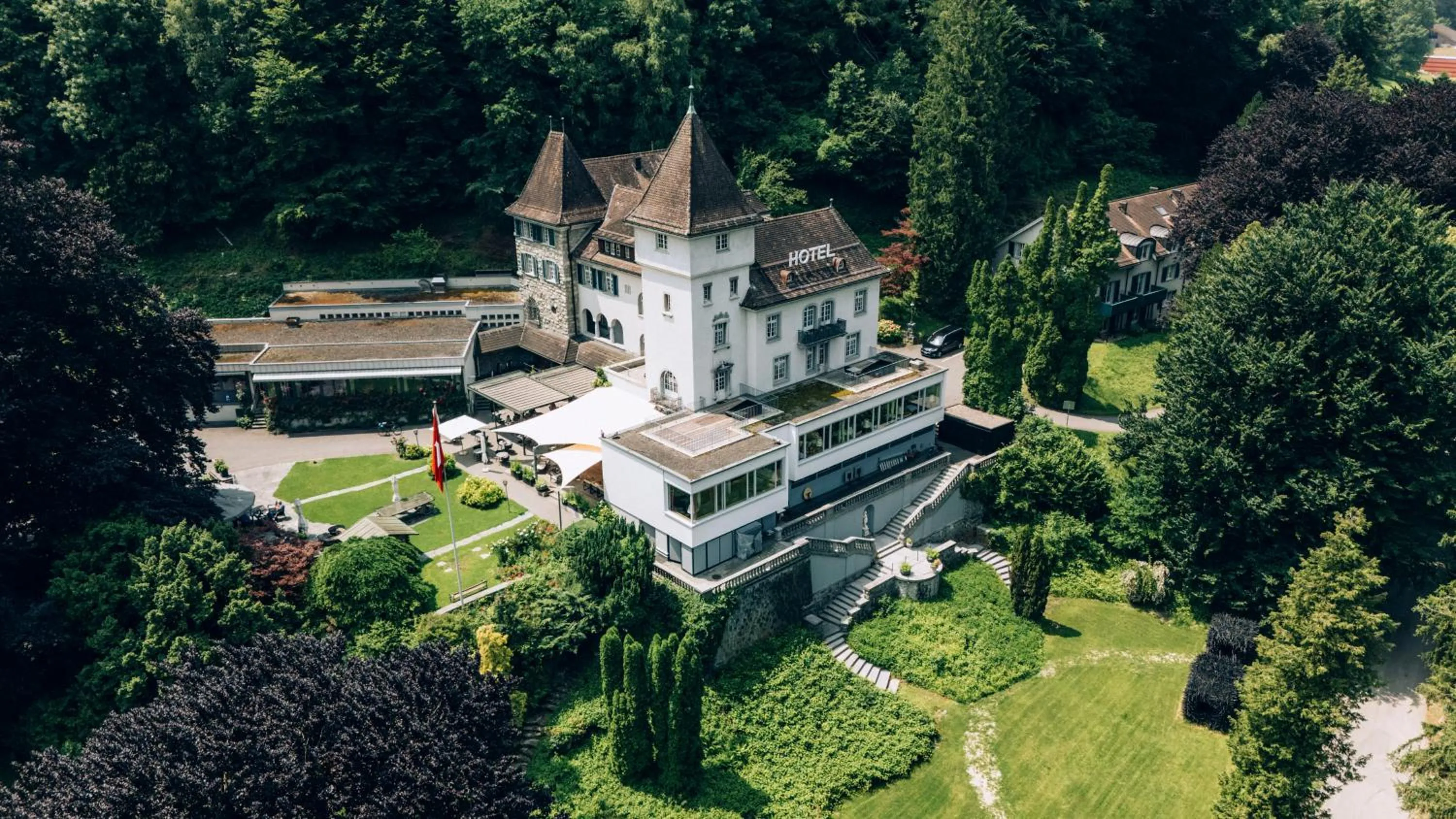 Property building in Hotel Schloss Ragaz