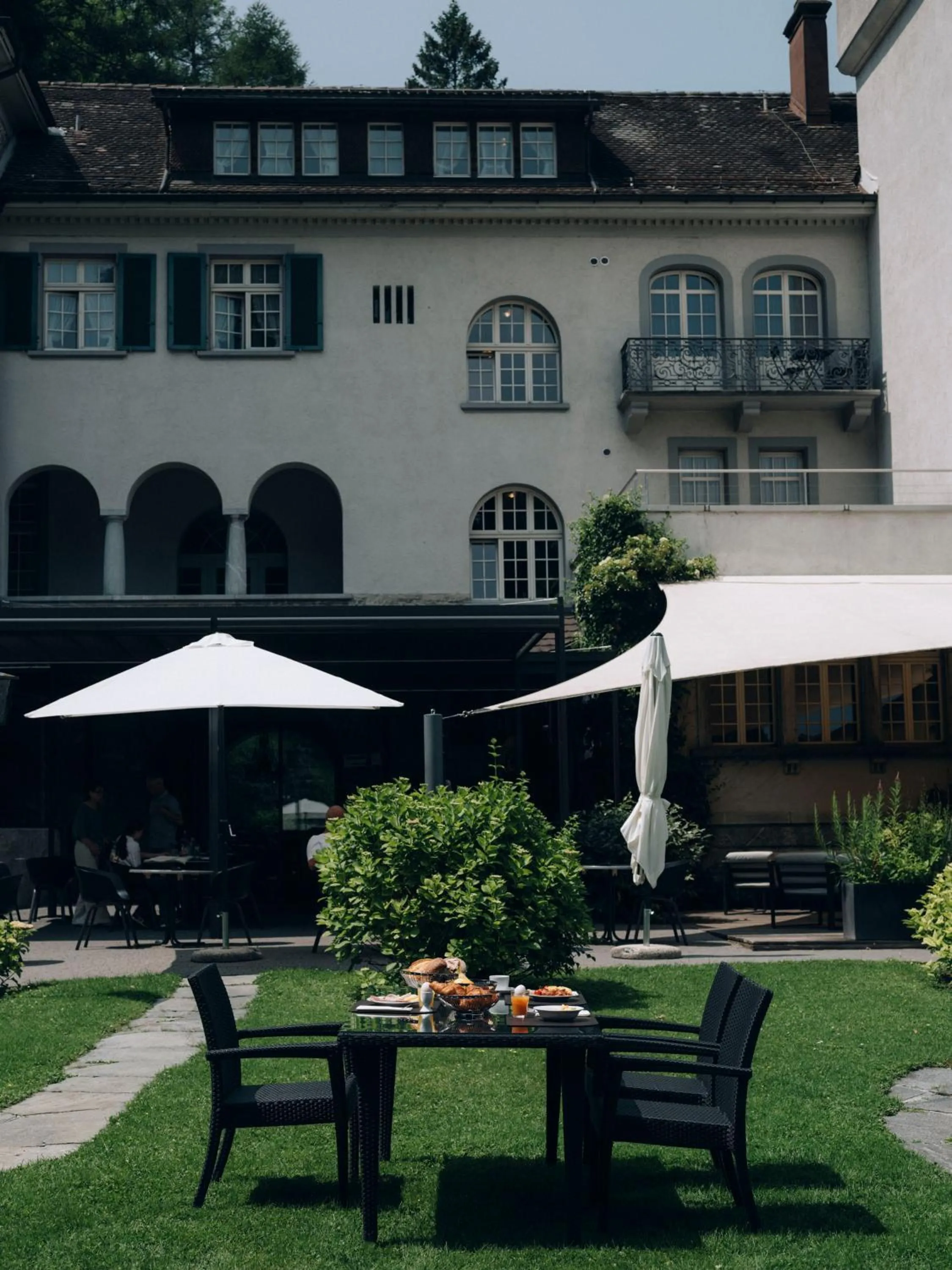 Patio in Hotel Schloss Ragaz