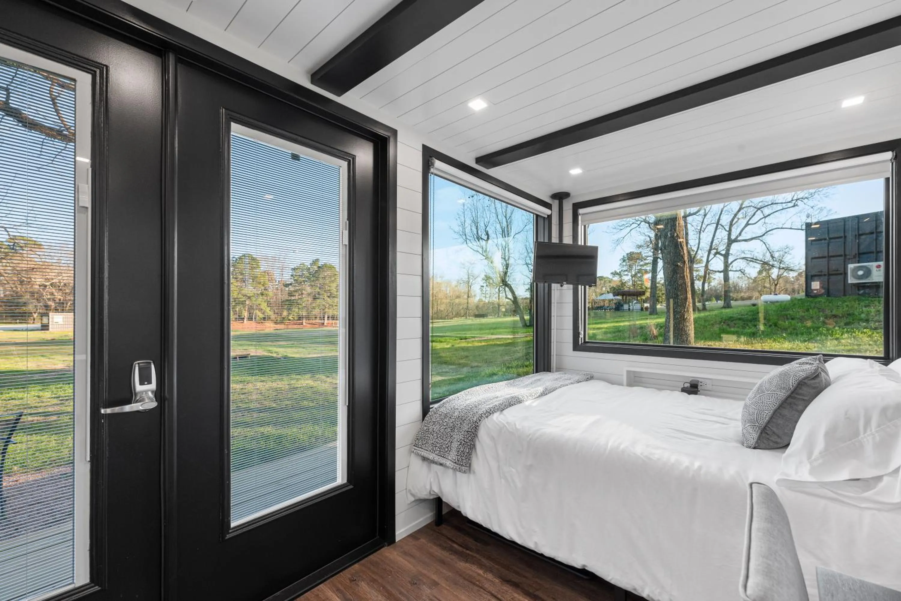 Bed in Happy Goat Retreat