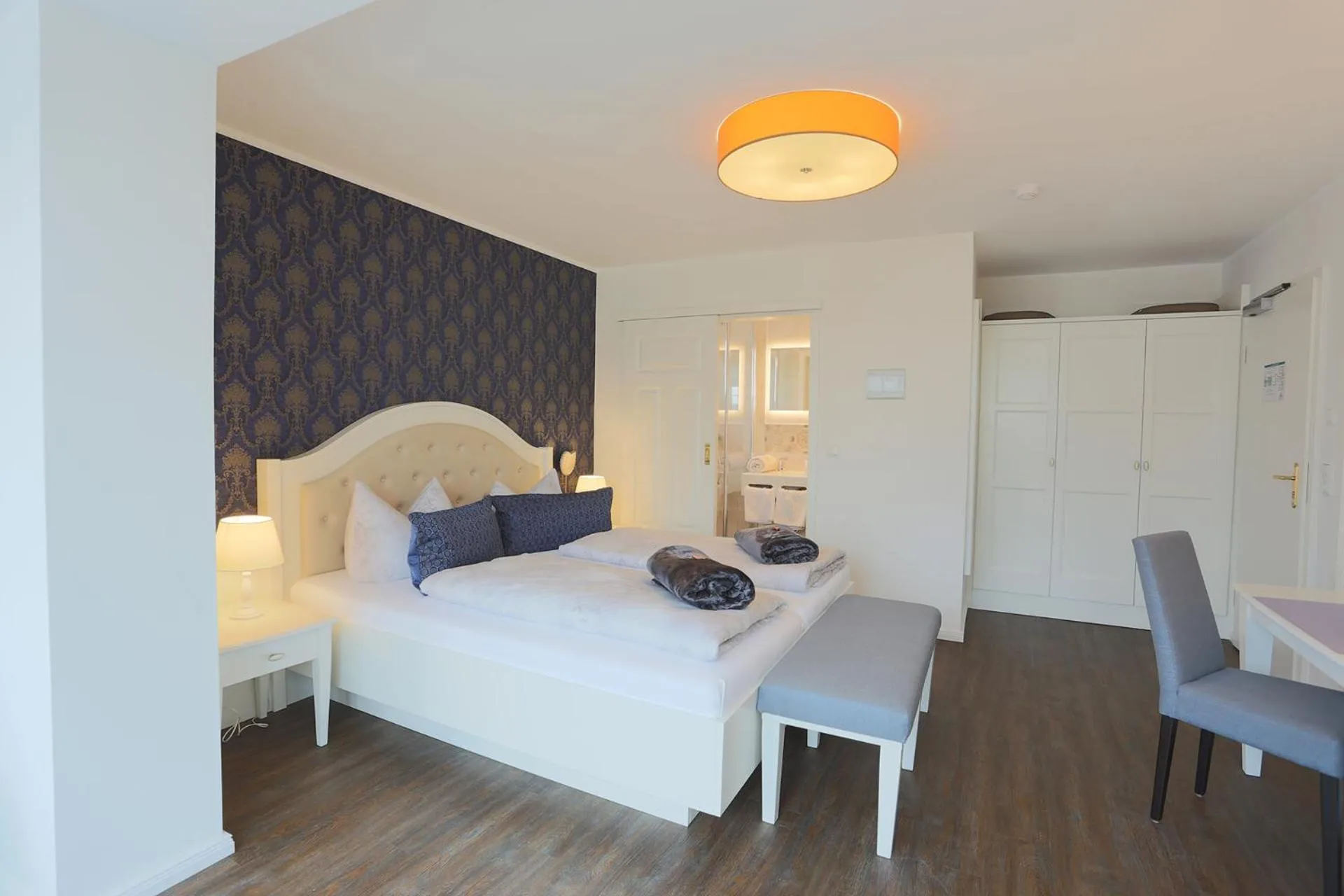 Bed in Hotel Strandvilla Janine