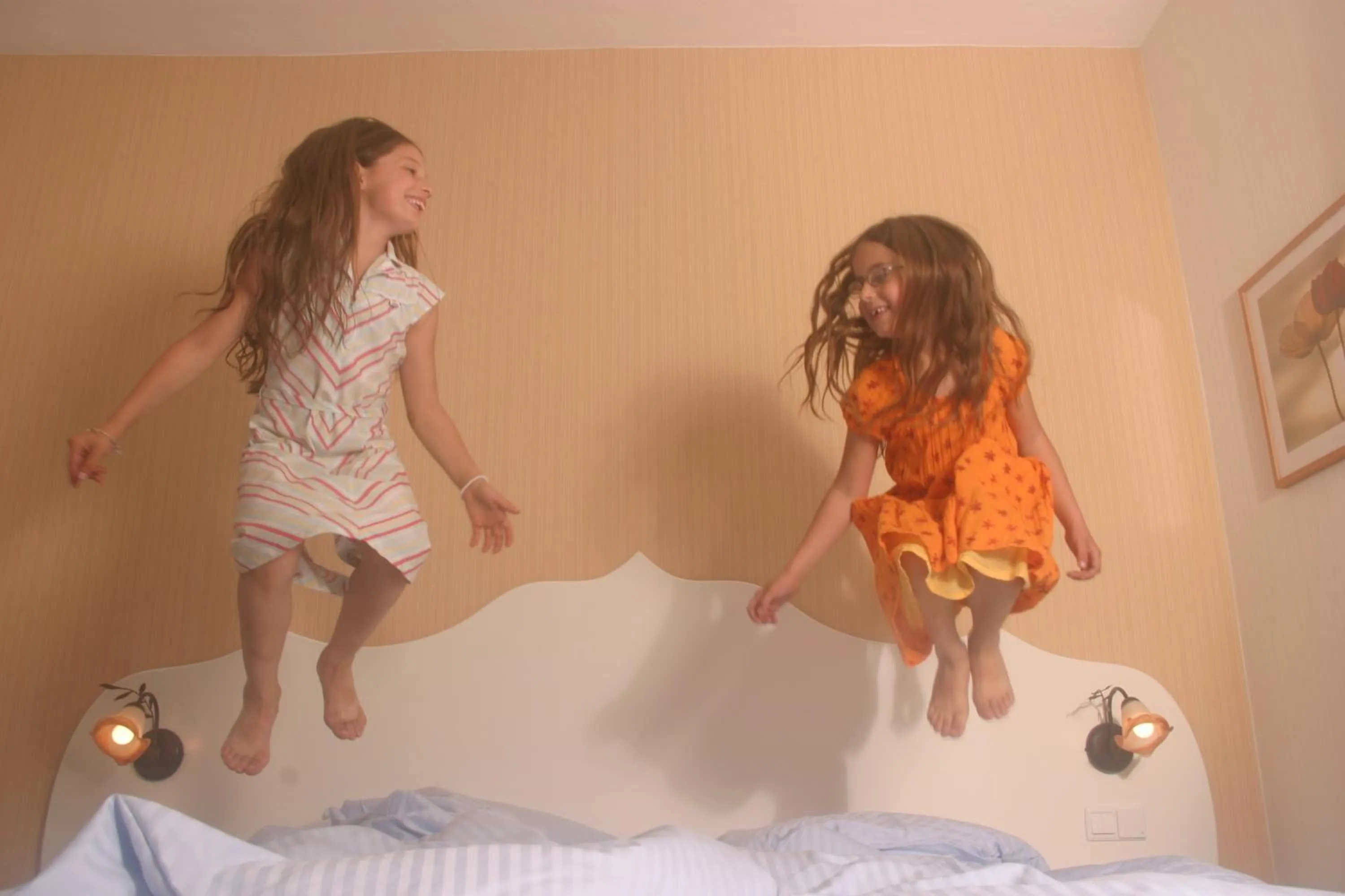 Bed in Hotel Strandvilla Janine