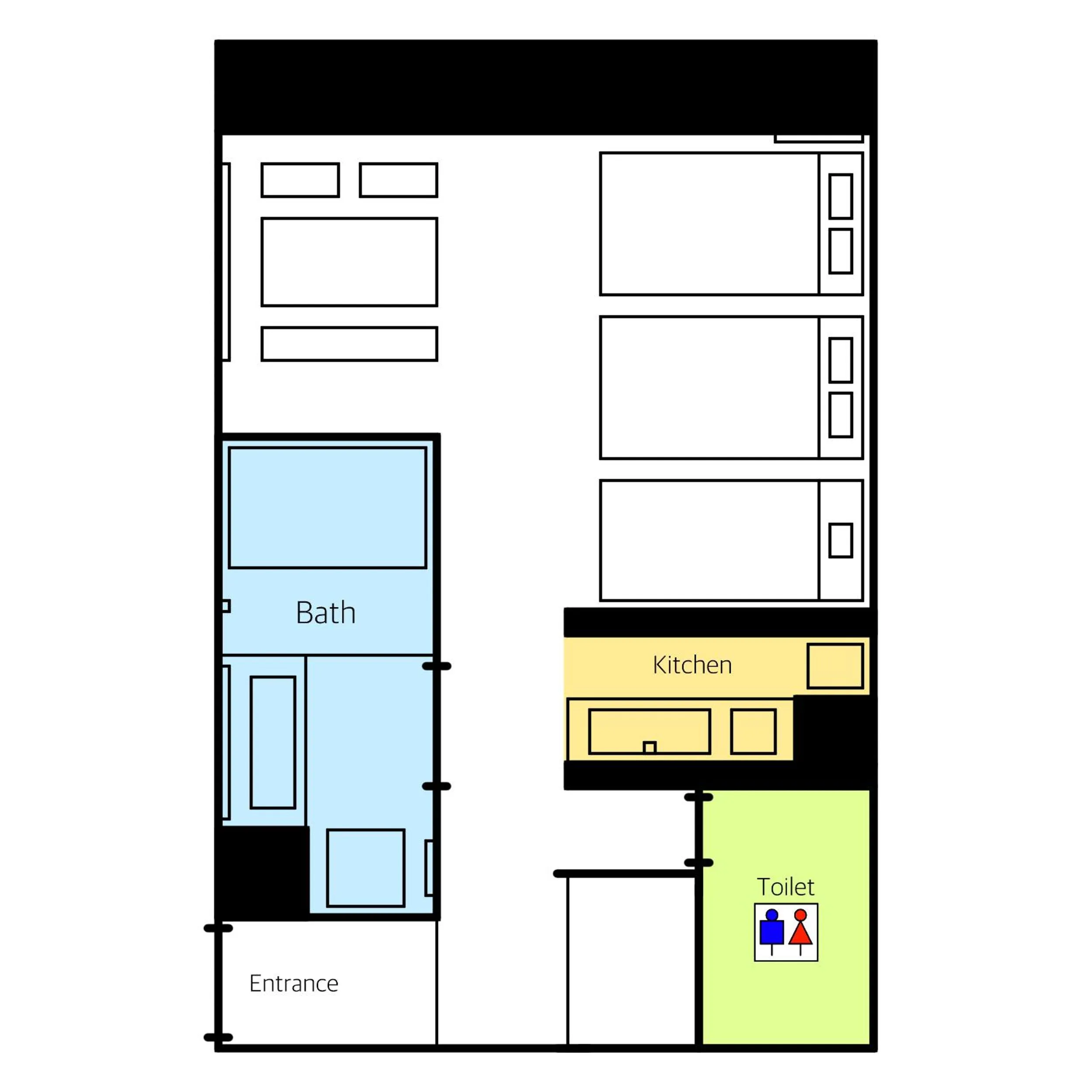 Floor plan in HOTEL WA HAKATA