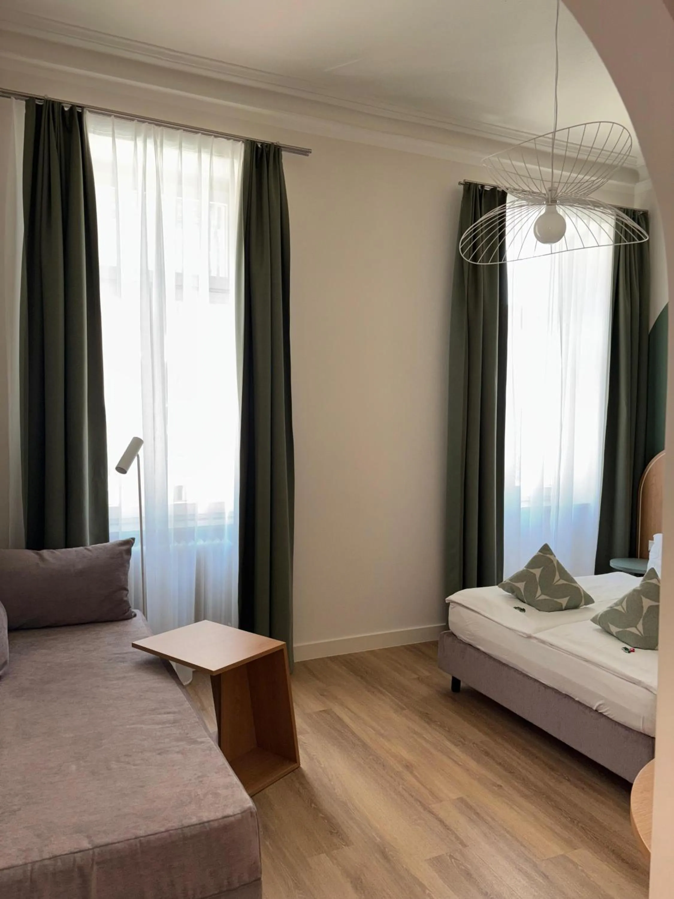 Bed in Gästehaus Centro in Konstanz