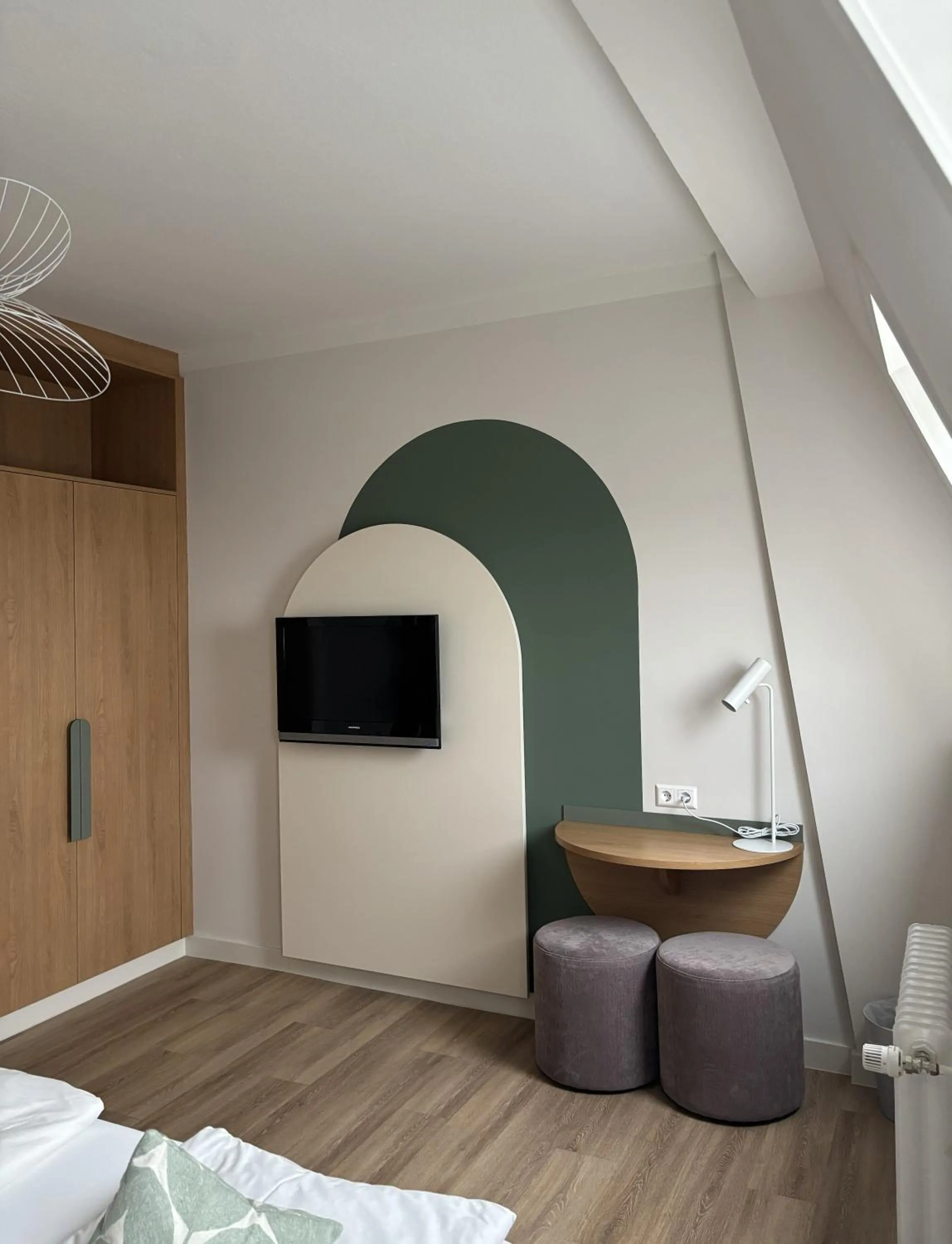 Bed in Gästehaus Centro in Konstanz