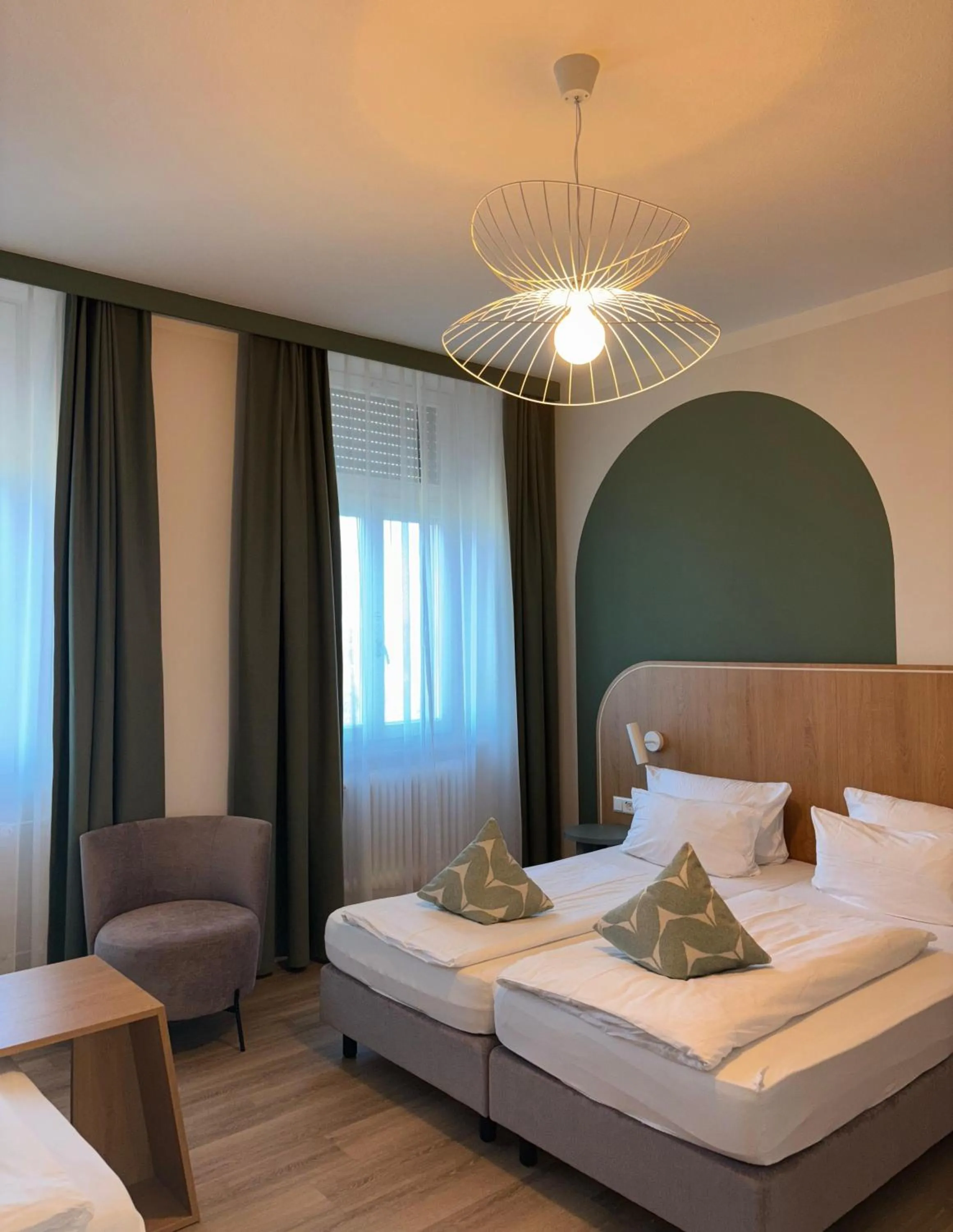 Bed in Gästehaus Centro in Konstanz