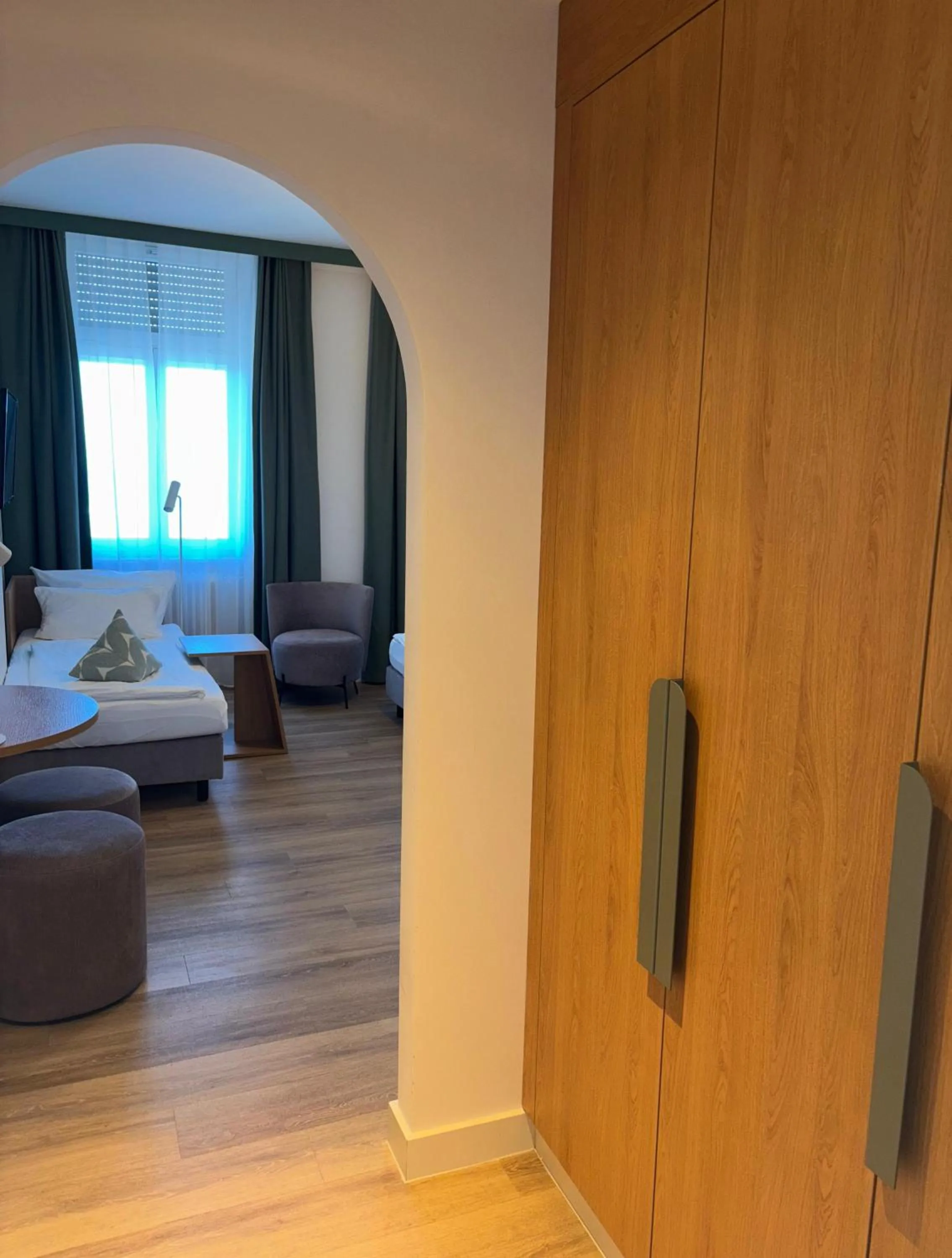 Bed in Gästehaus Centro in Konstanz