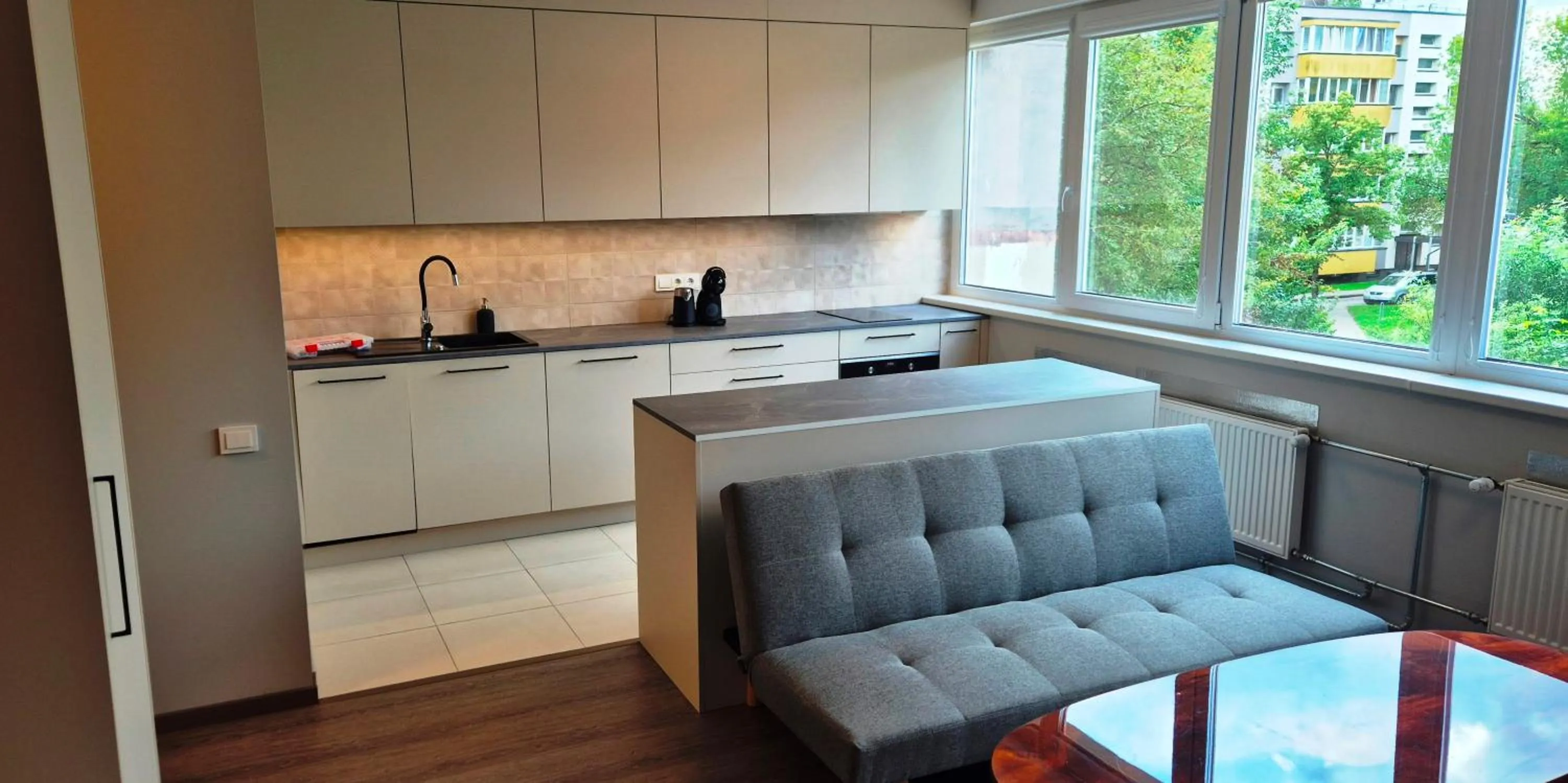 Kitchen or kitchenette in Hotel Jonapolis