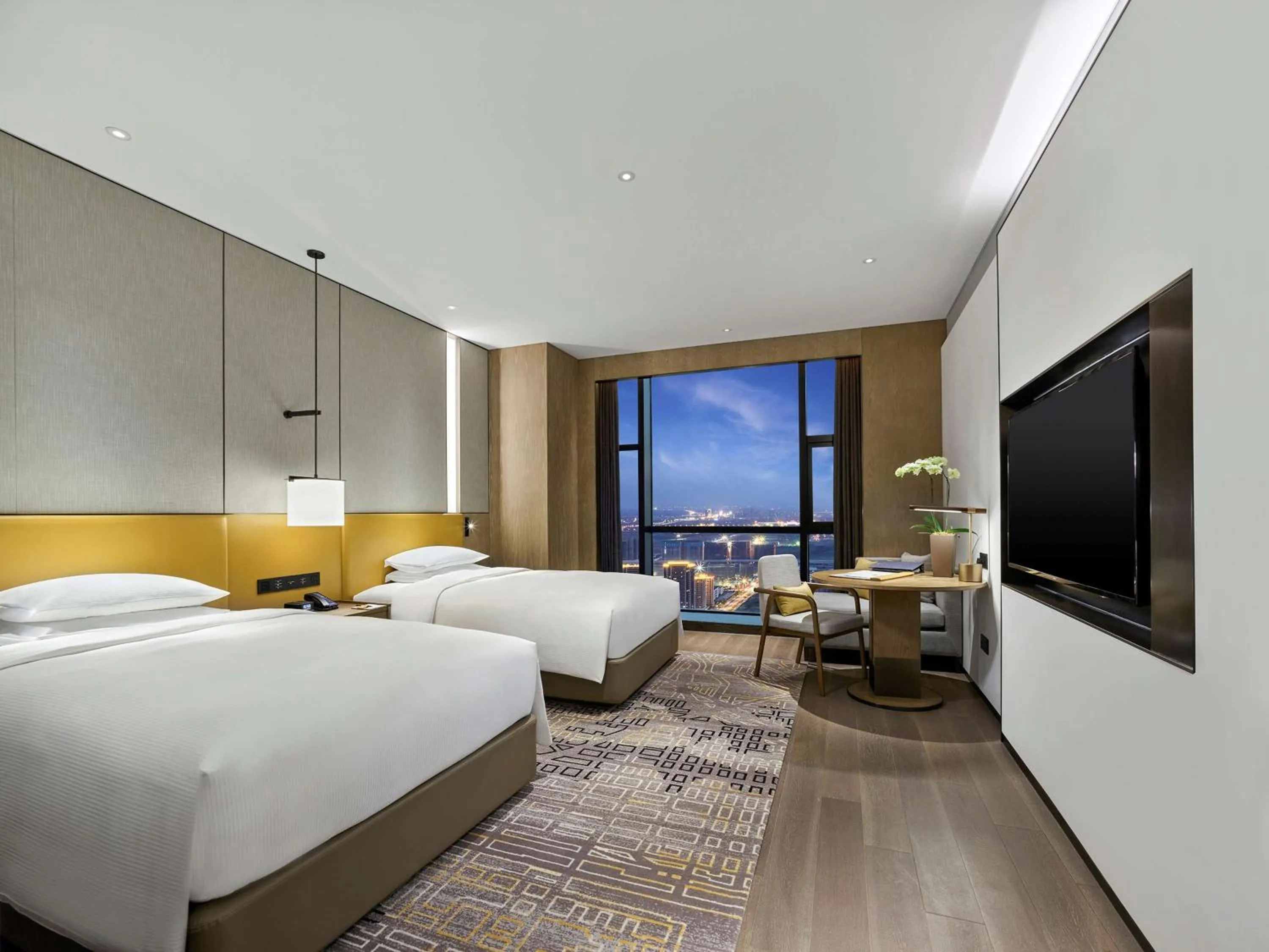 Bedroom, Bed in Hilton Jiaxing