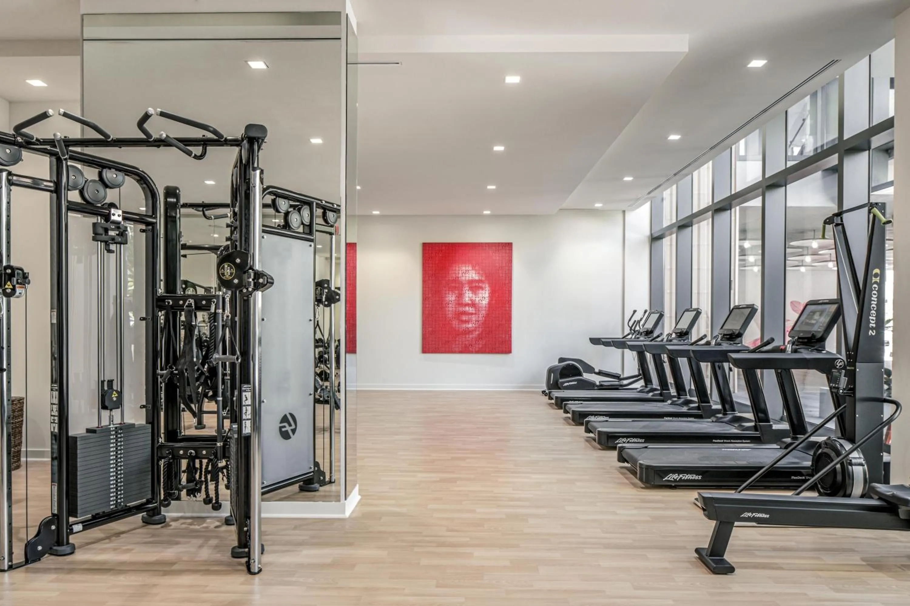 Fitness centre/facilities in The Ray Hotel Delray Beach, Curio Collection By Hilton