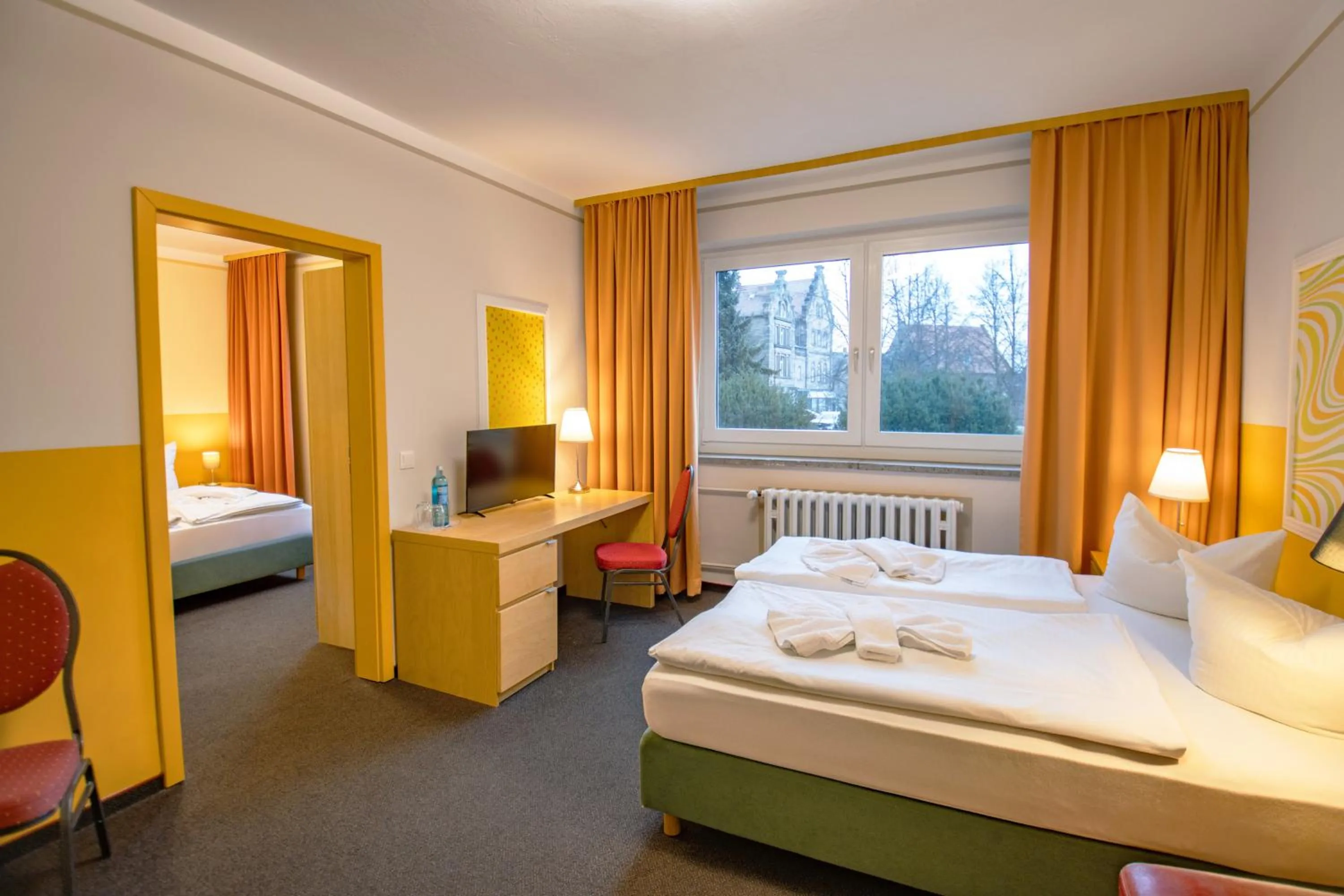 Photo of the whole room, Bed in Hotel Schloss Nebra