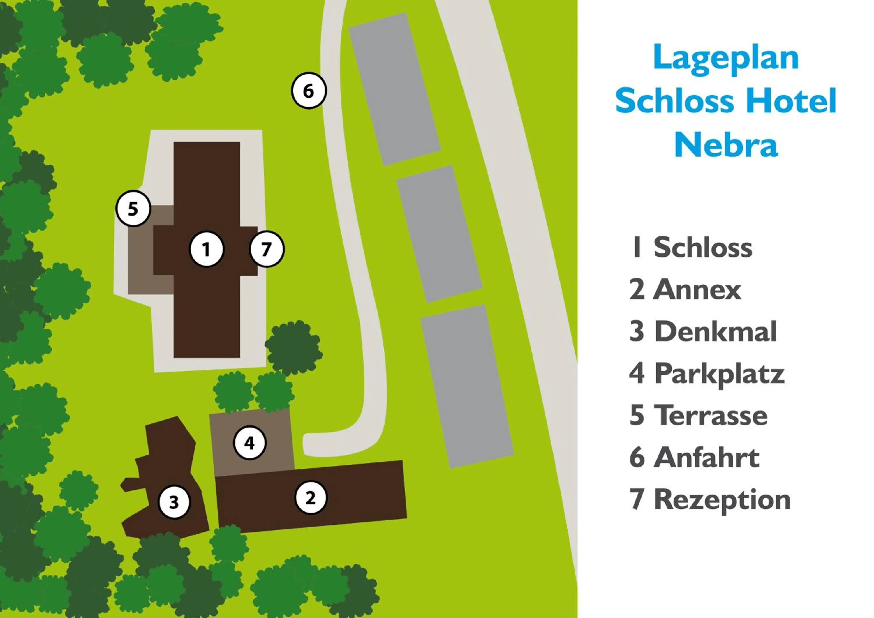 Floor plan in Hotel Schloss Nebra