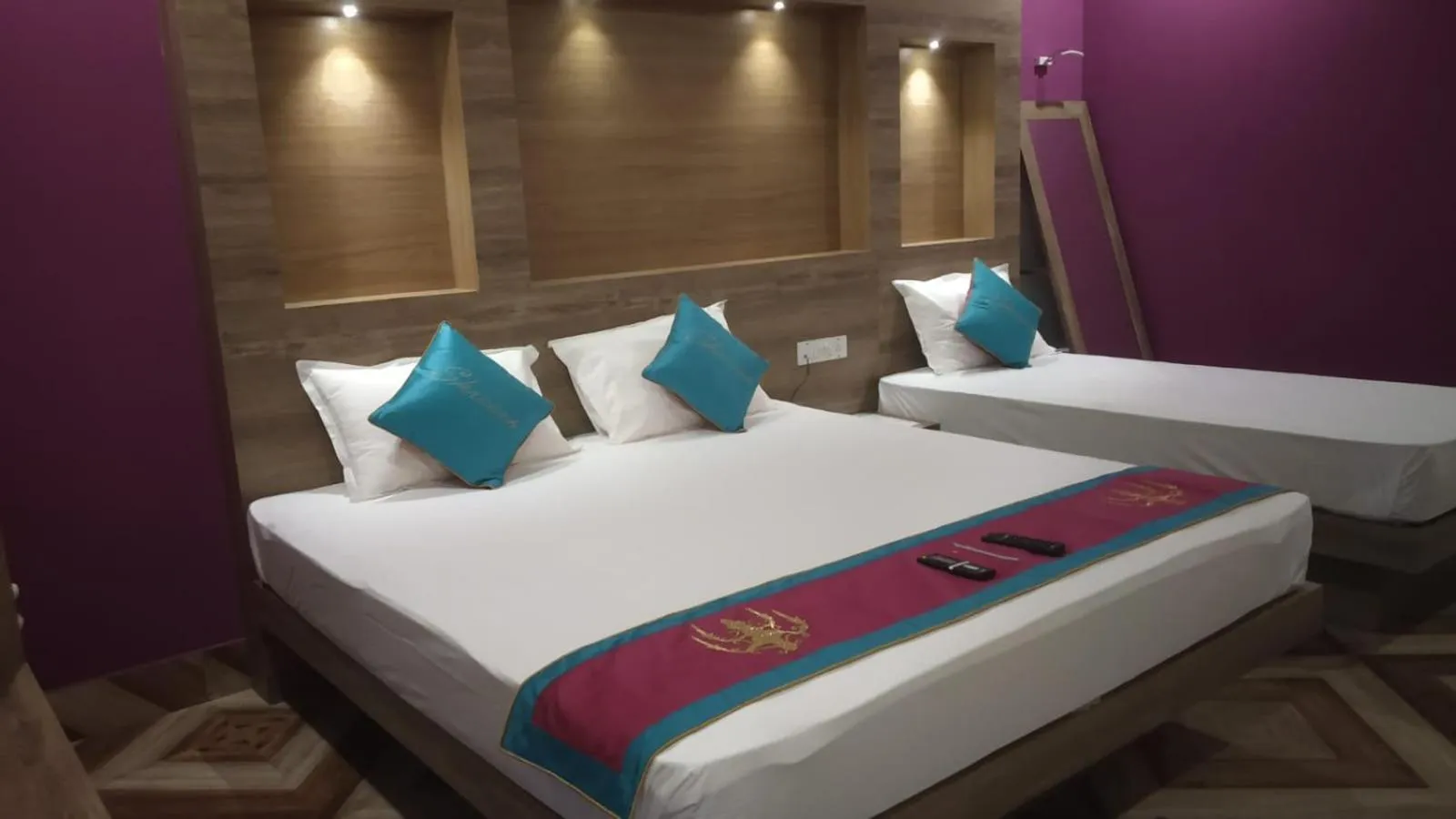 Photo of the whole room, Bed in HOTEL SHREESH (NEIL)