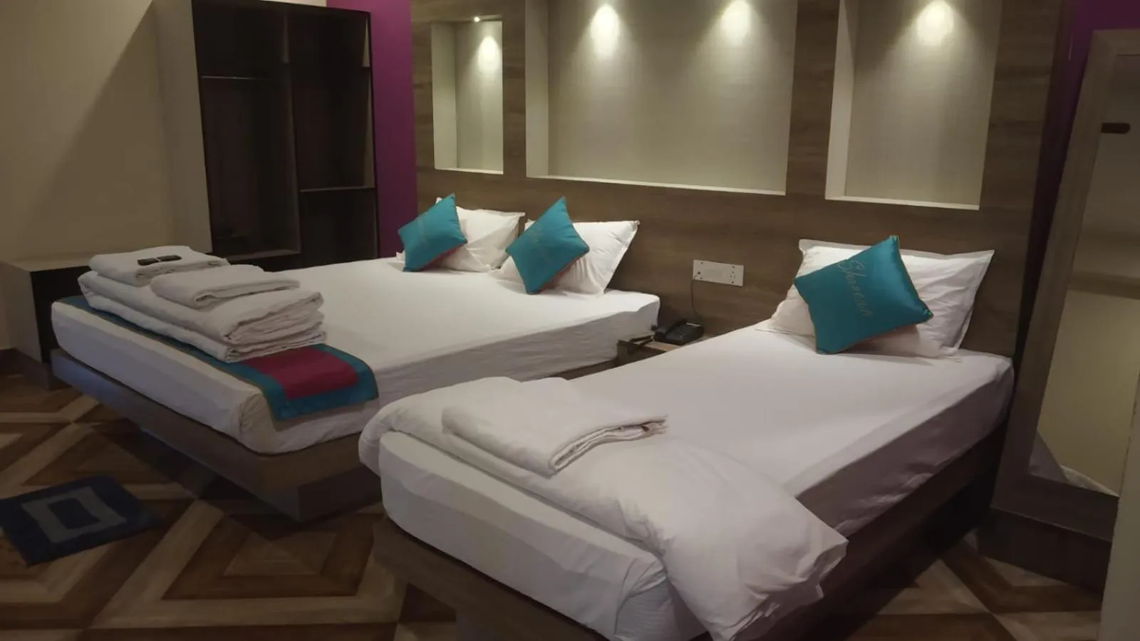 Photo of the whole room, Bed in HOTEL SHREESH (NEIL)