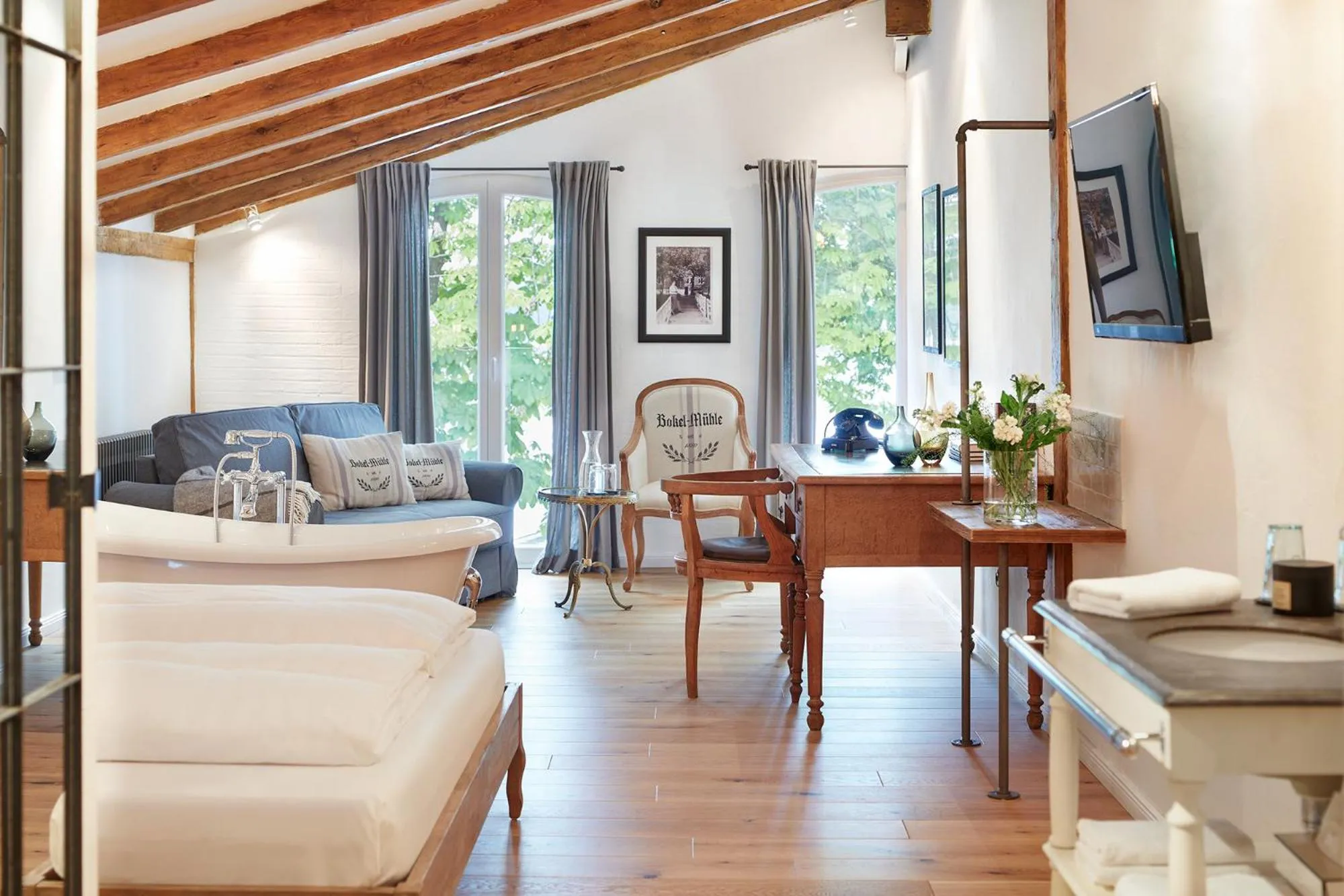 Photo of the whole room, Bed in Bokel-Mühle am See