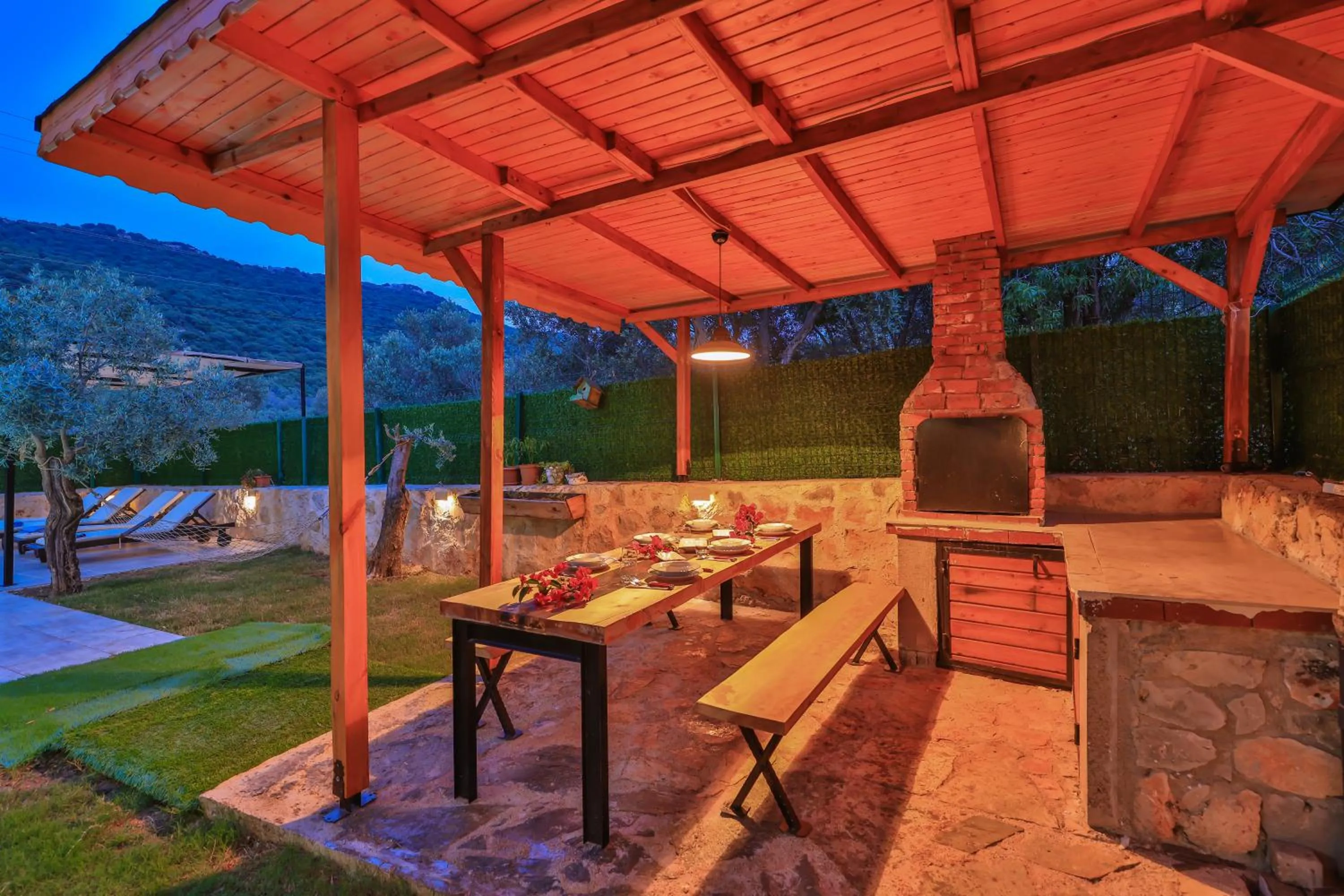 BBQ facilities in Villa Candan Kaş