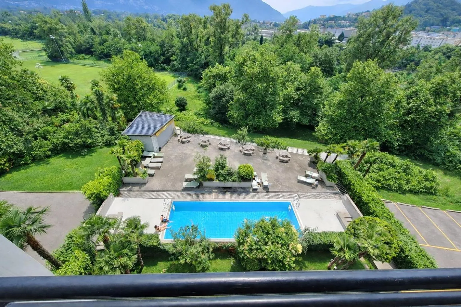 Garden in Hotel Nessi Locarno