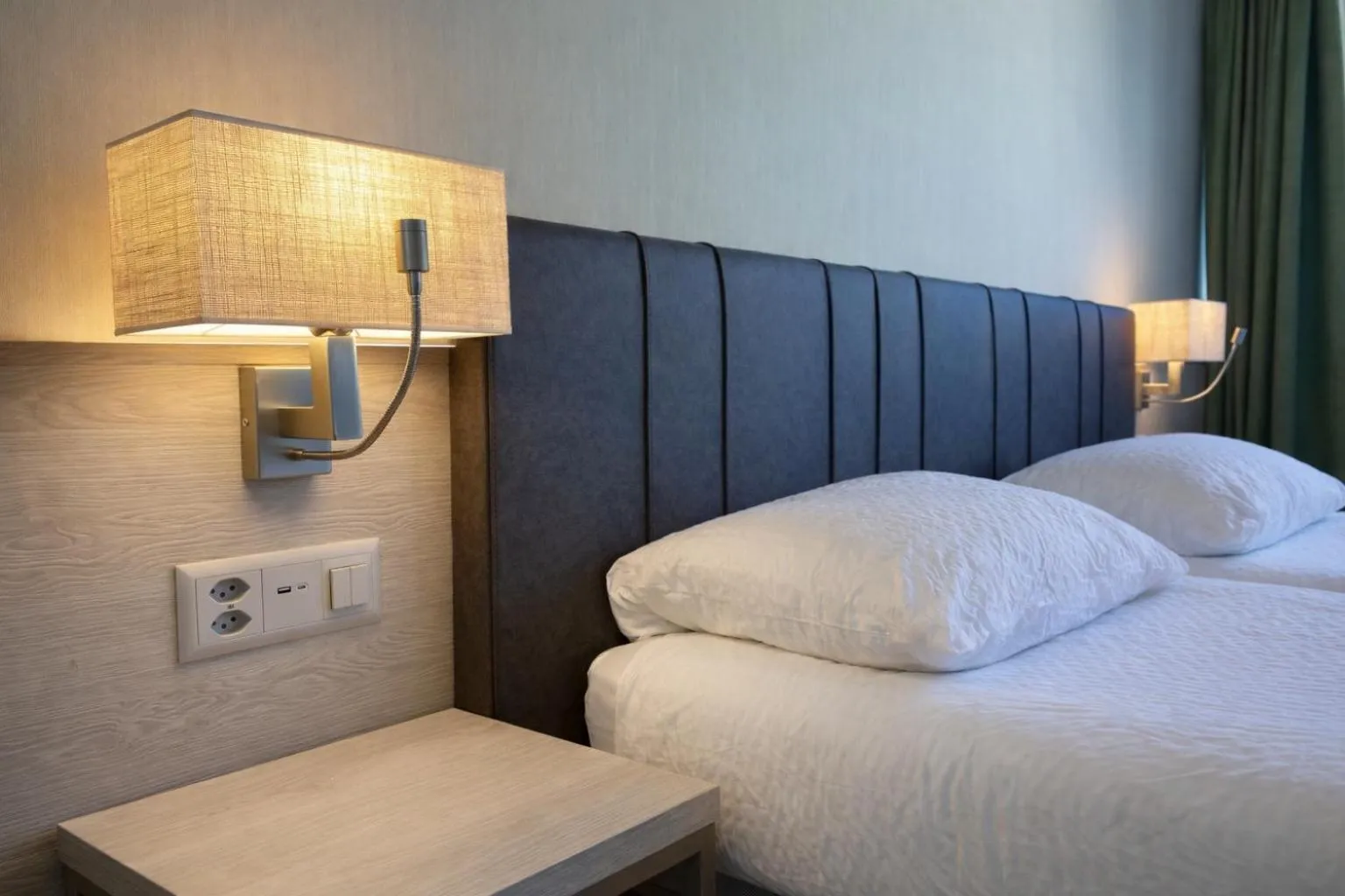 Bed in Hotel Nessi Locarno