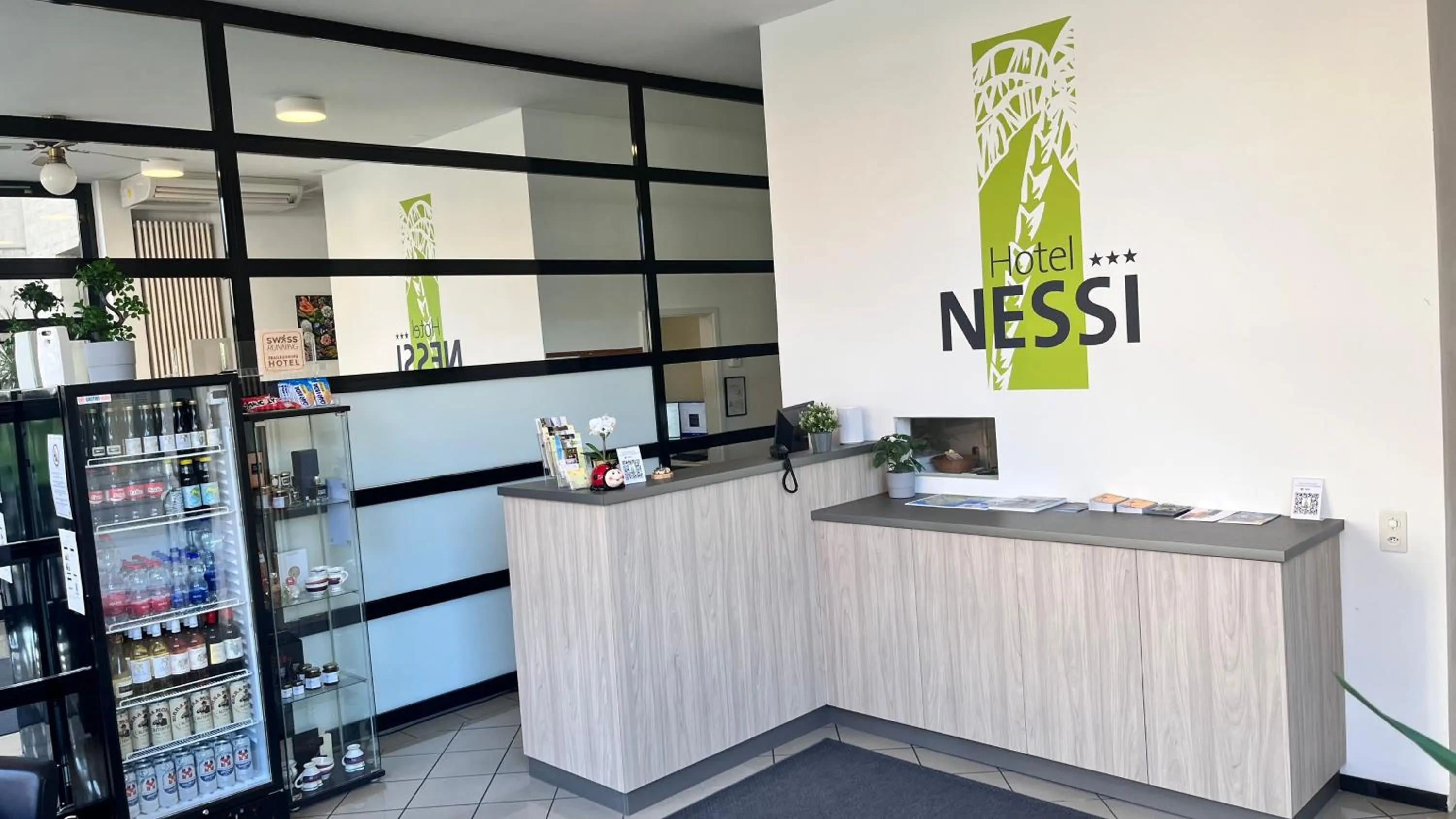 Lobby or reception in Hotel Nessi Locarno