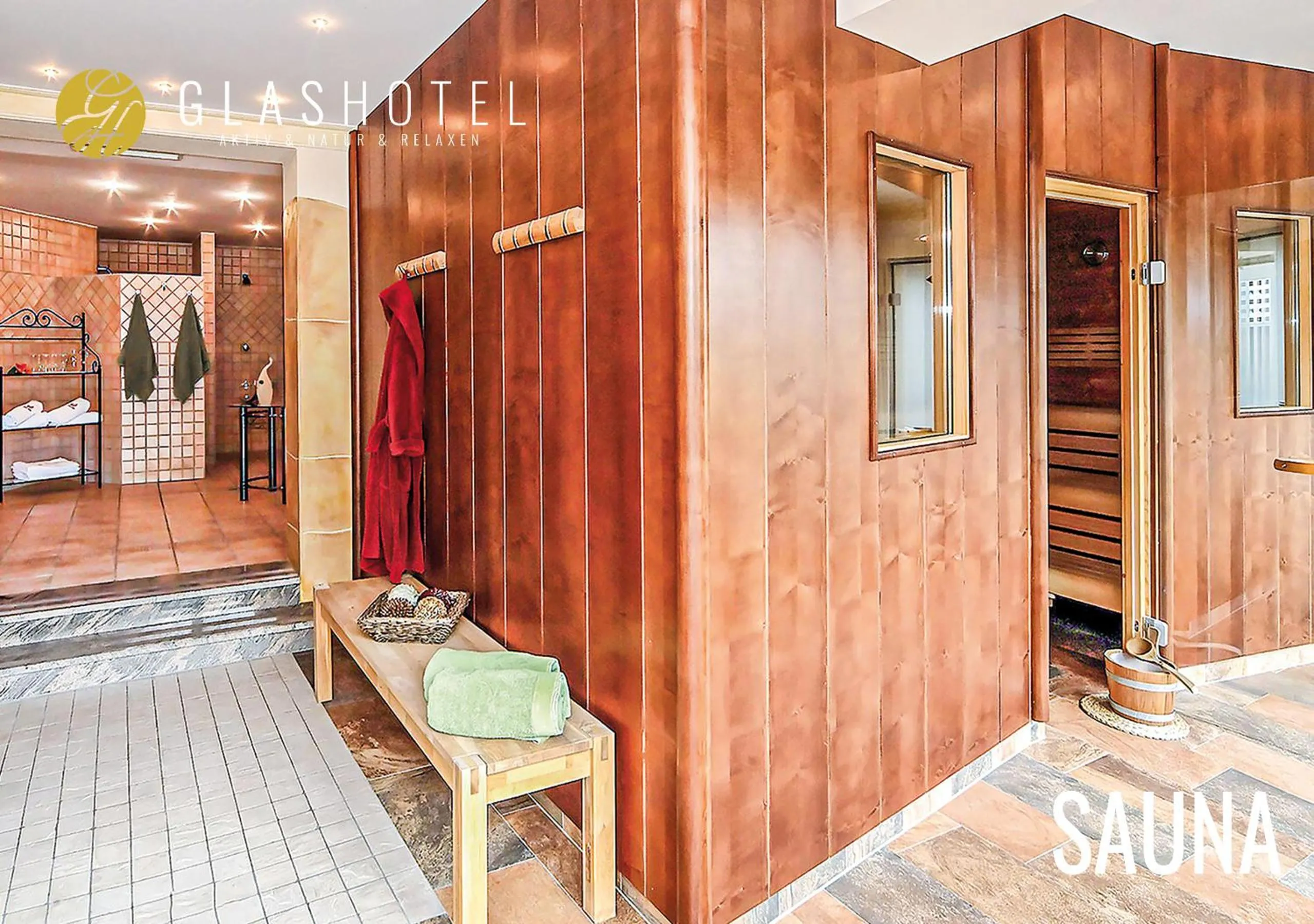 Sauna in Glashotel