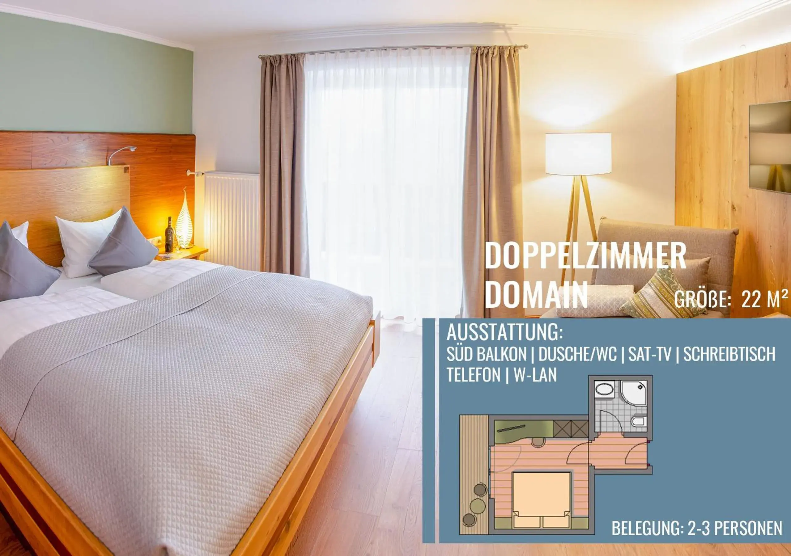 Double Room Domain in Glashotel Double Room Domain in Glashotel