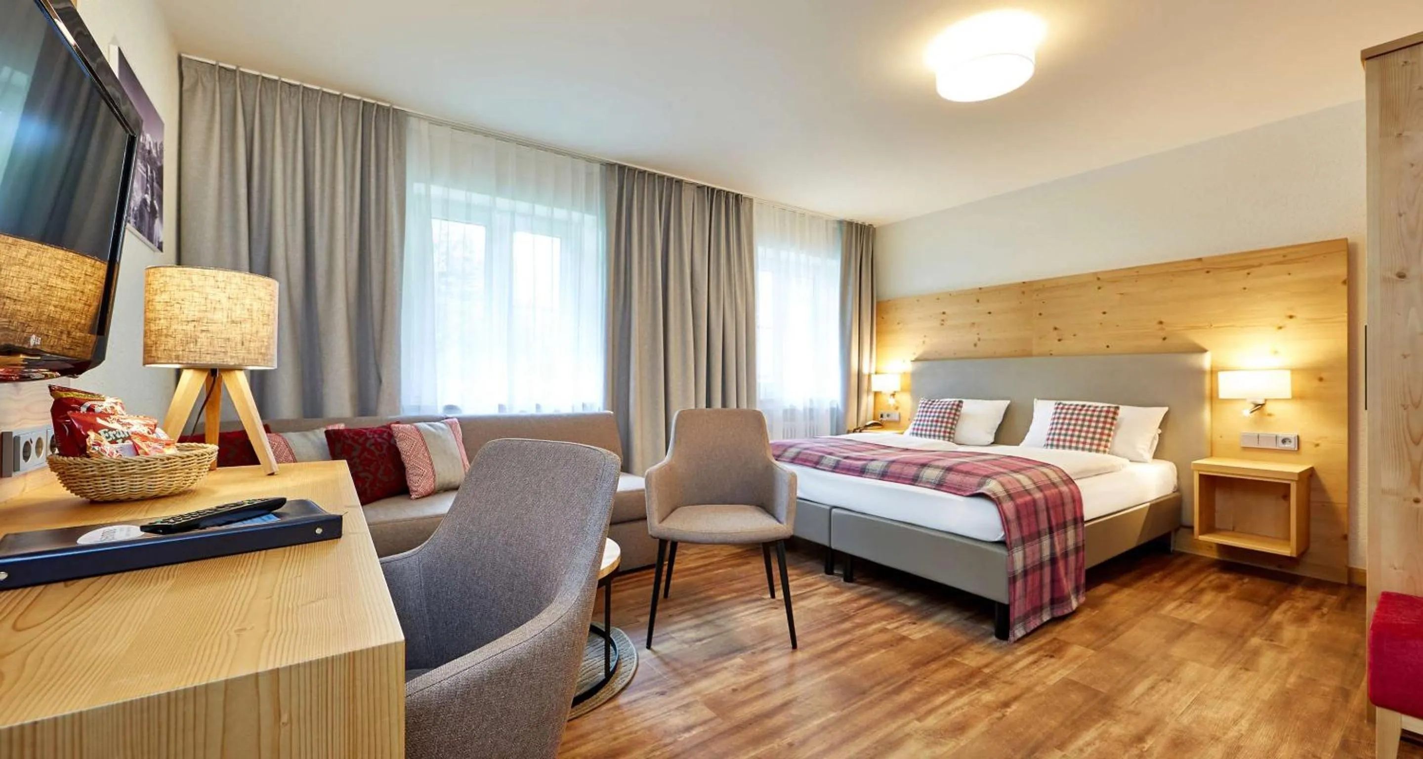 Bedroom, Bed in Berghotel Hammersbach, Sure Hotel Collection by Best Western