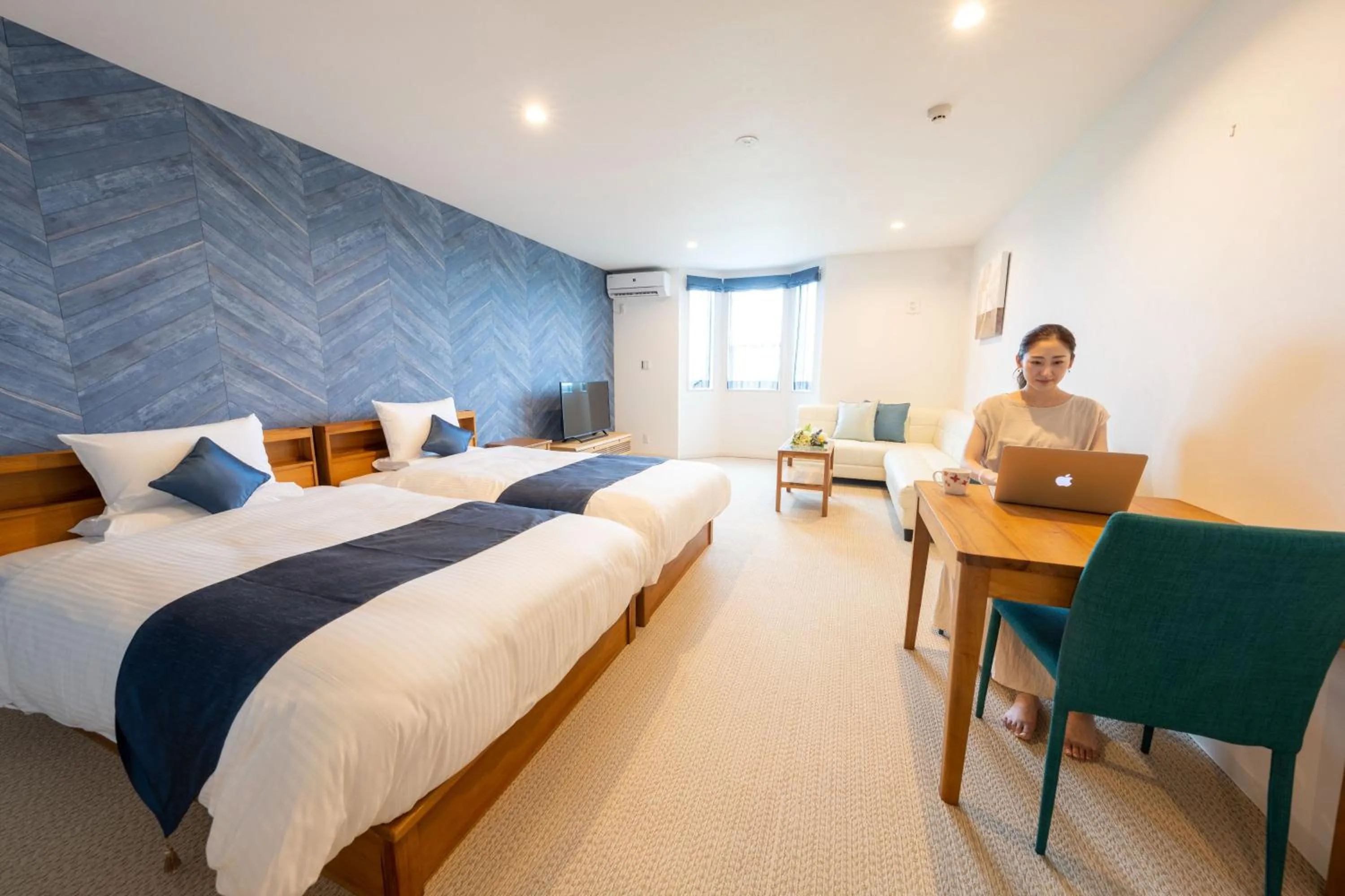 Bed in Hotel Santa Barbara Miyakojima Resort