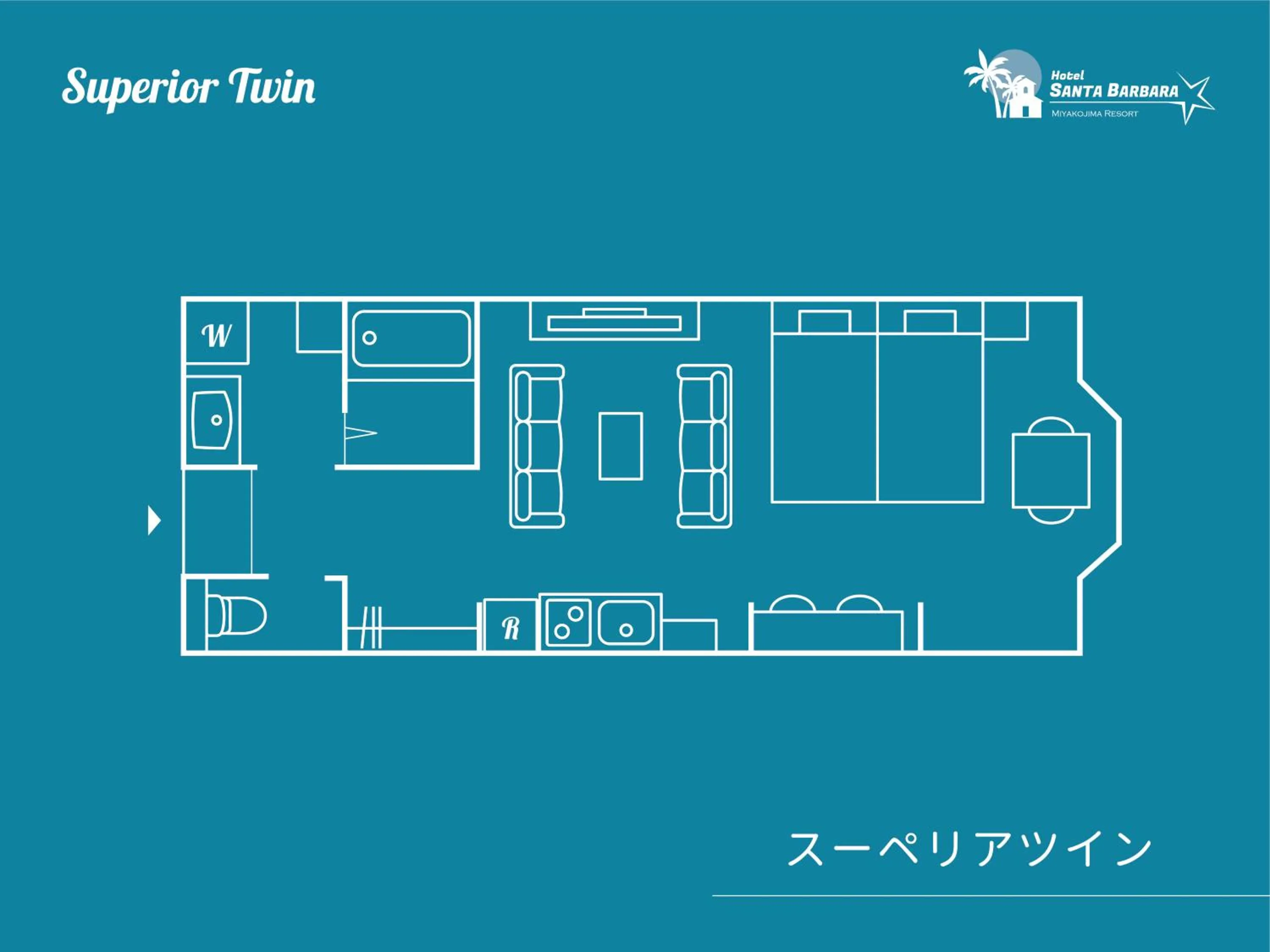 Floor plan in Hotel Santa Barbara Miyakojima Resort