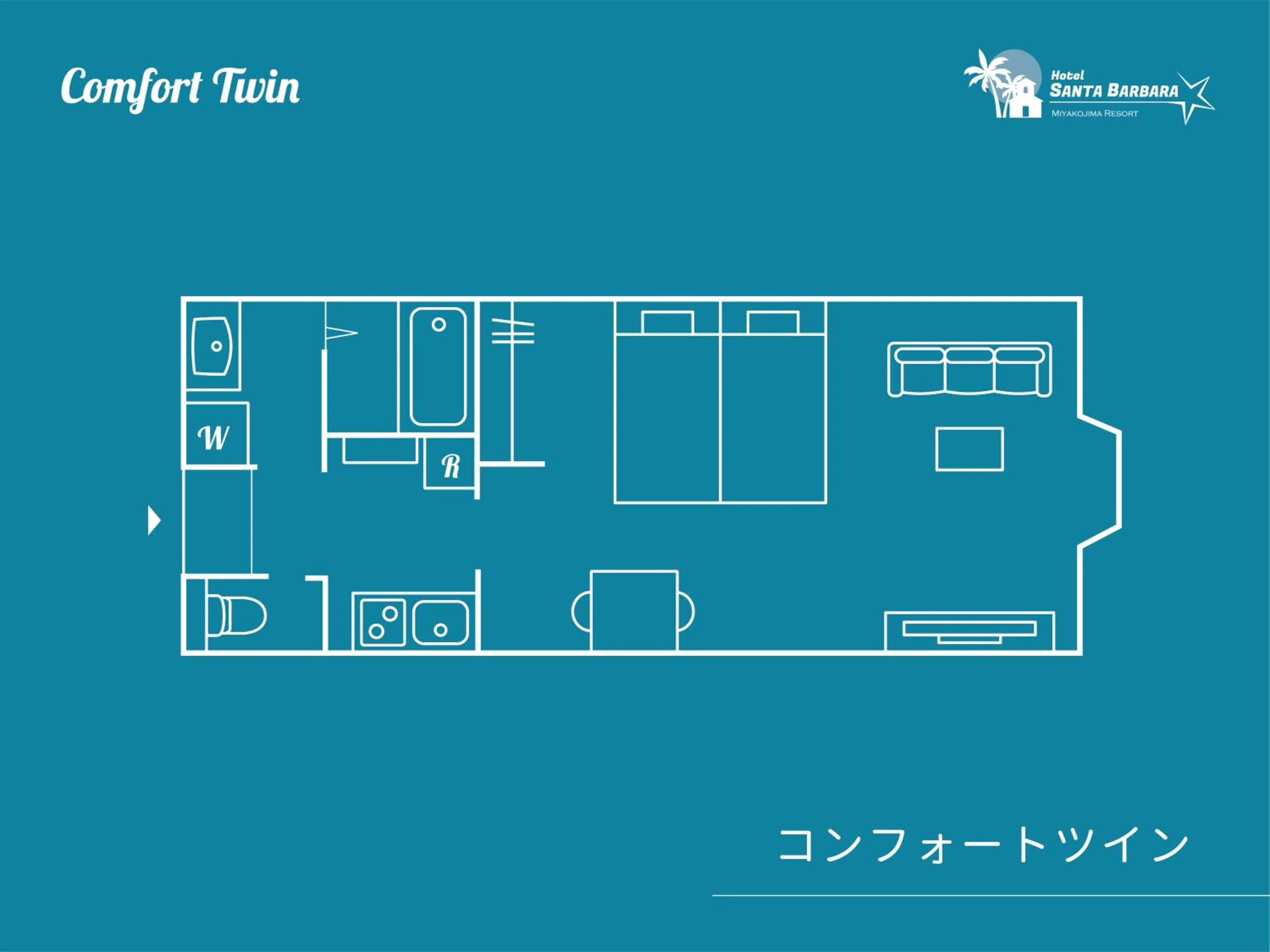 Floor plan in Hotel Santa Barbara Miyakojima Resort