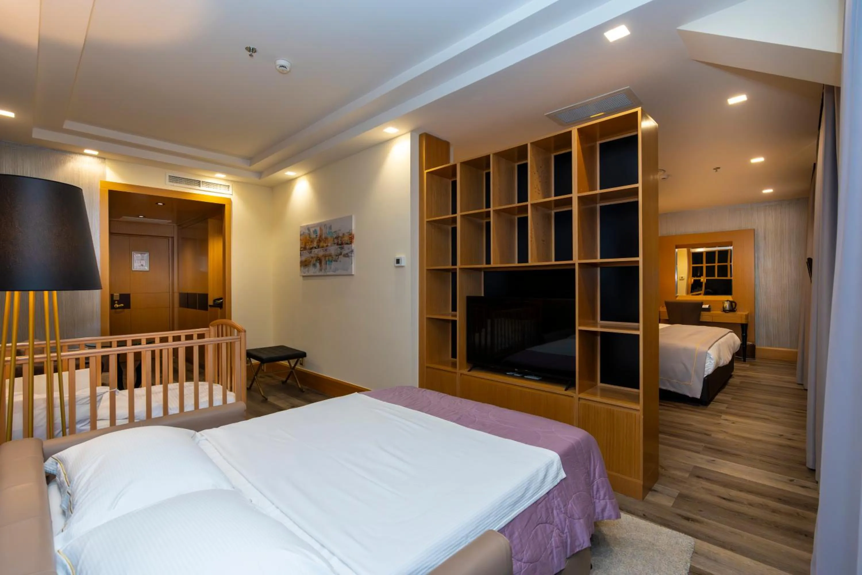 Bed in Hotel Golden Palace
