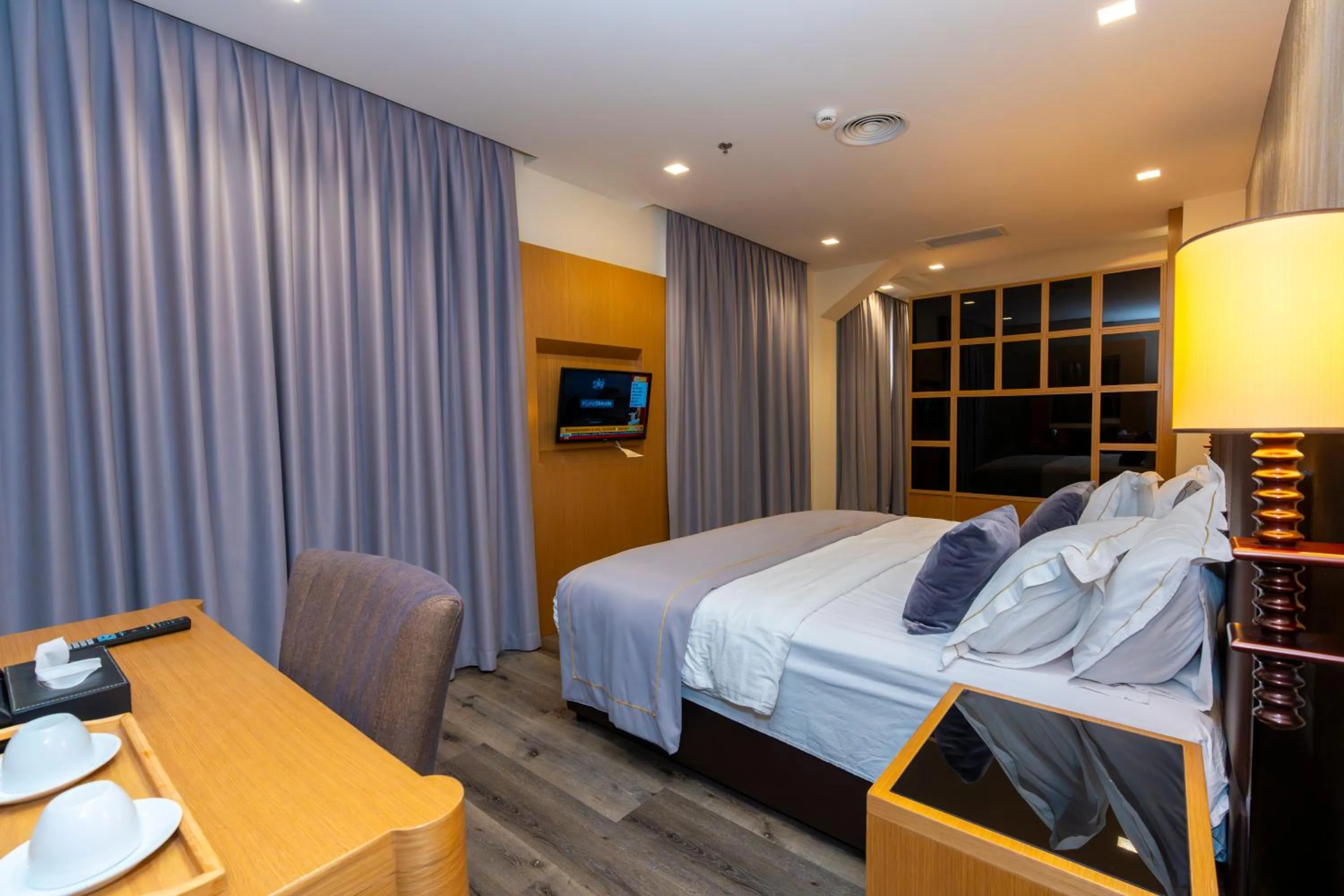 Bed in Hotel Golden Palace