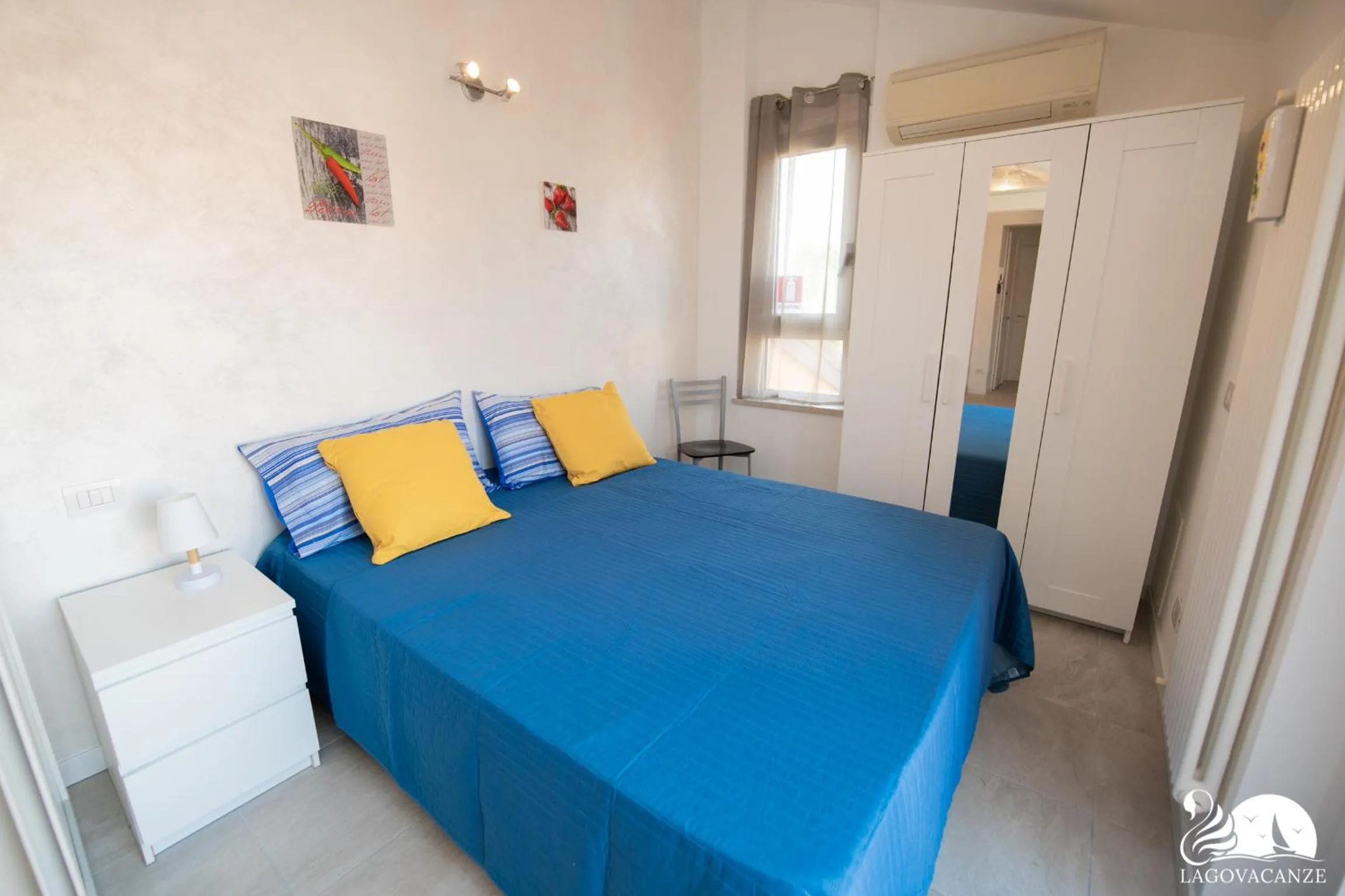 Bedroom, Bed in Appartamento Garden Ville