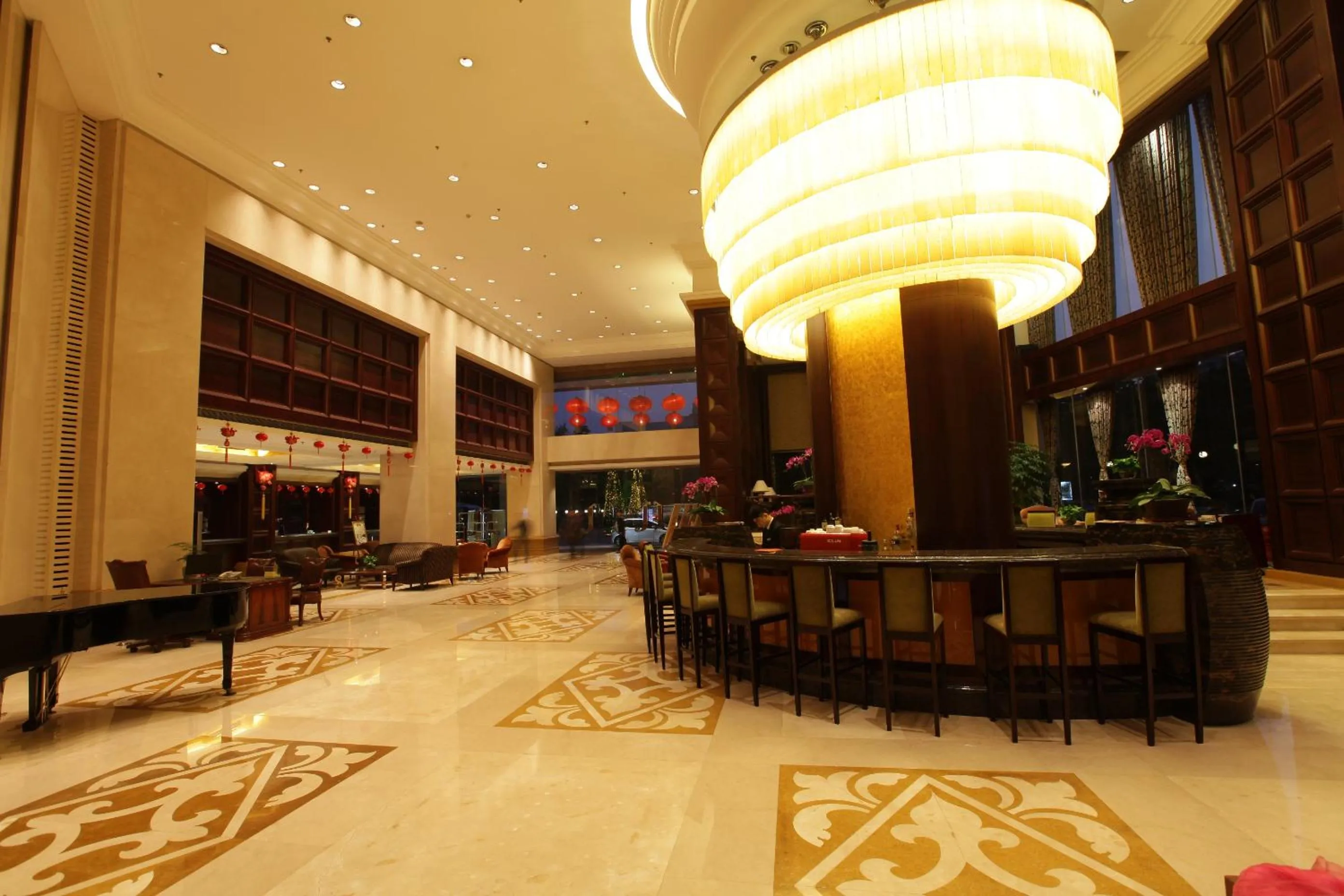 Lobby or reception in Grand Royal Hotel