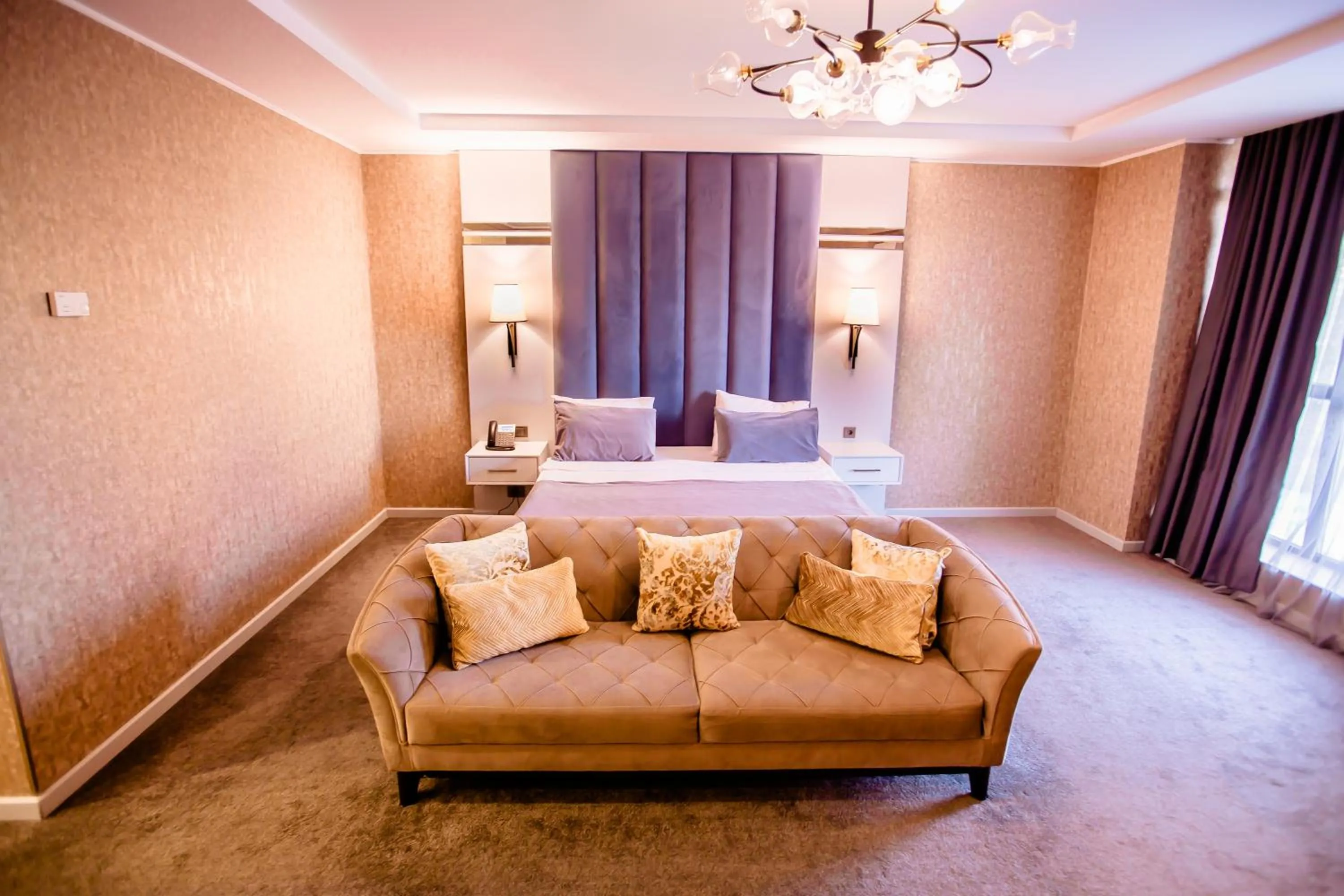 Bed in Premium Park Hotel