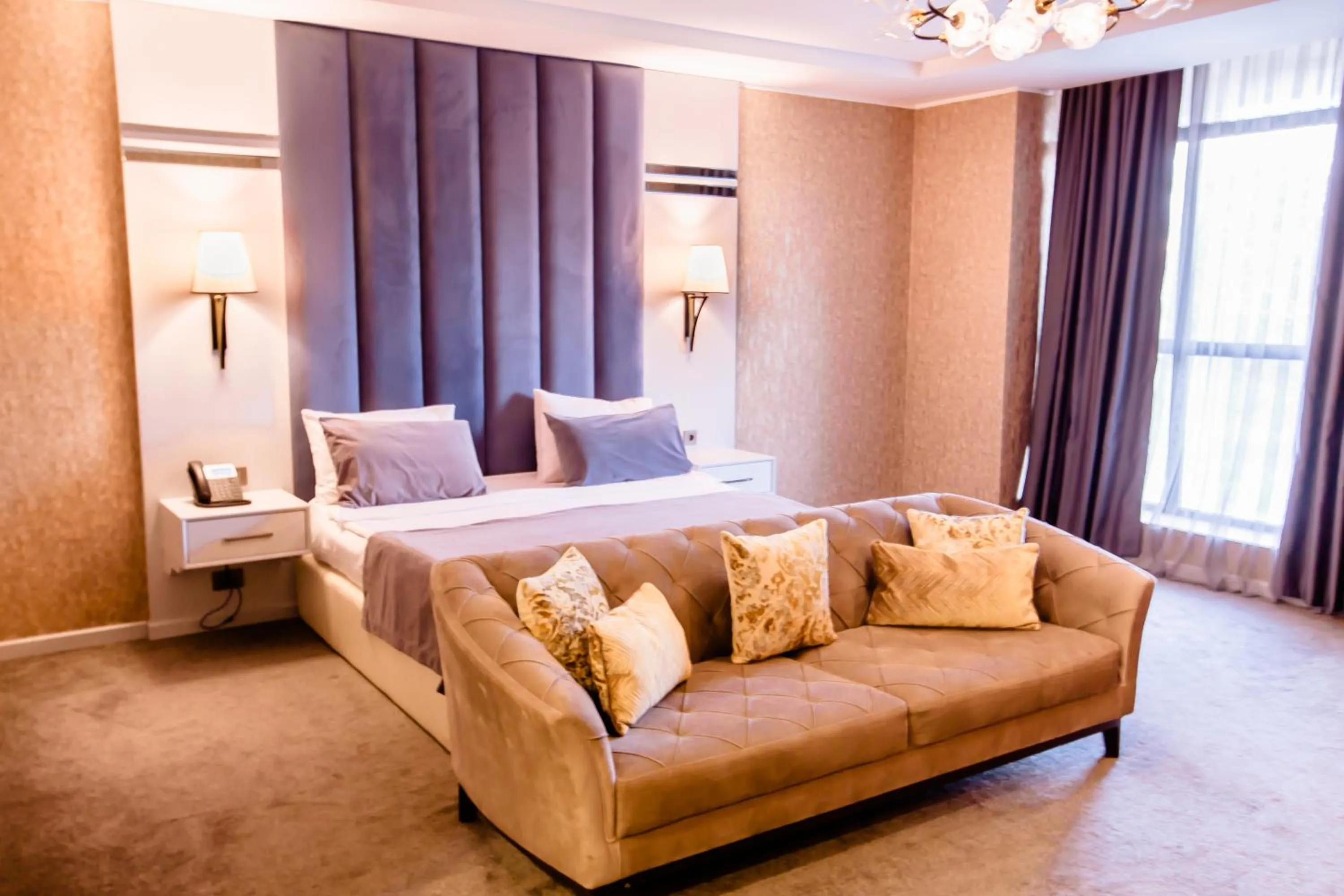 Bed in Premium Park Hotel