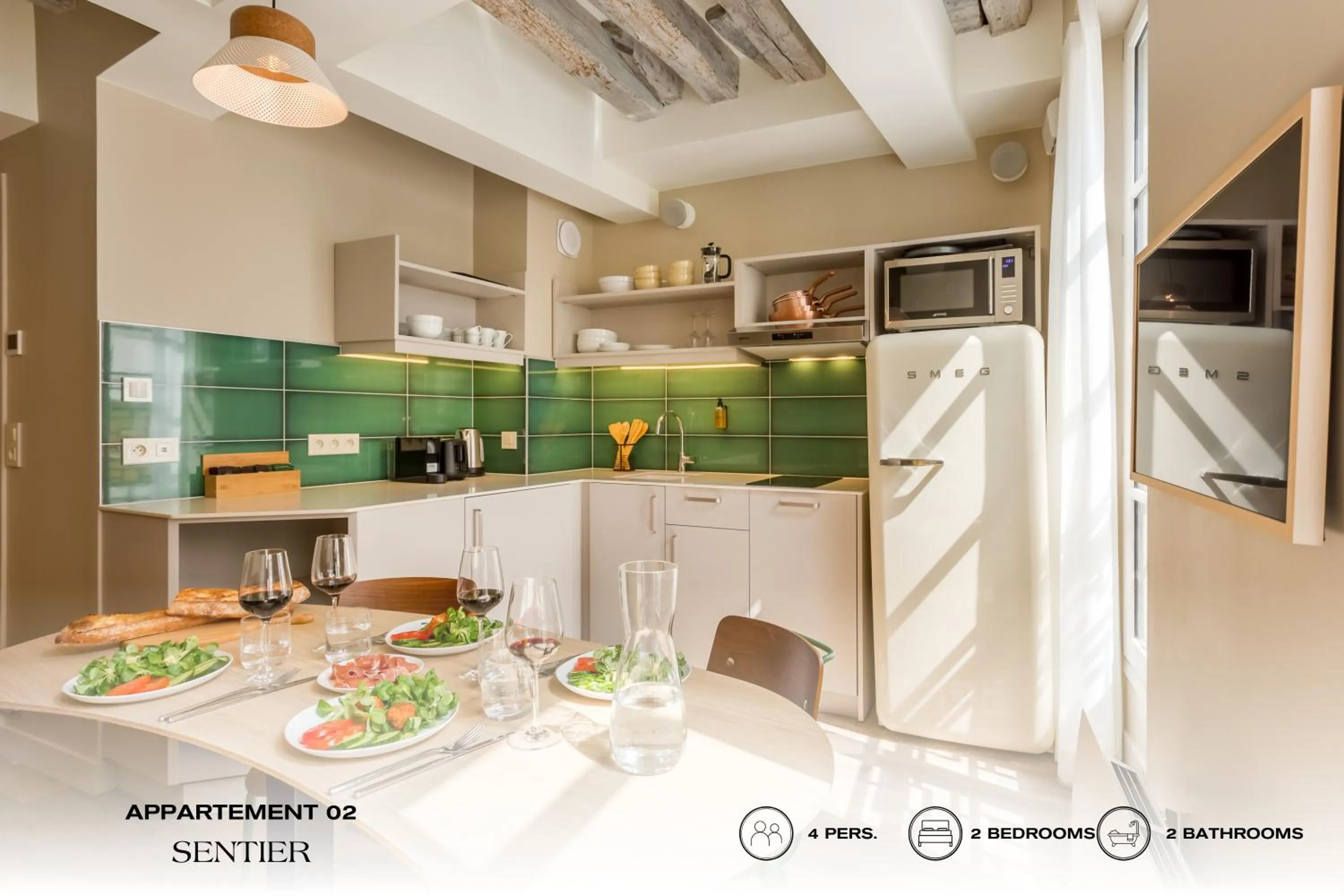 Kitchen or kitchenette in Beauquartier - Sentier