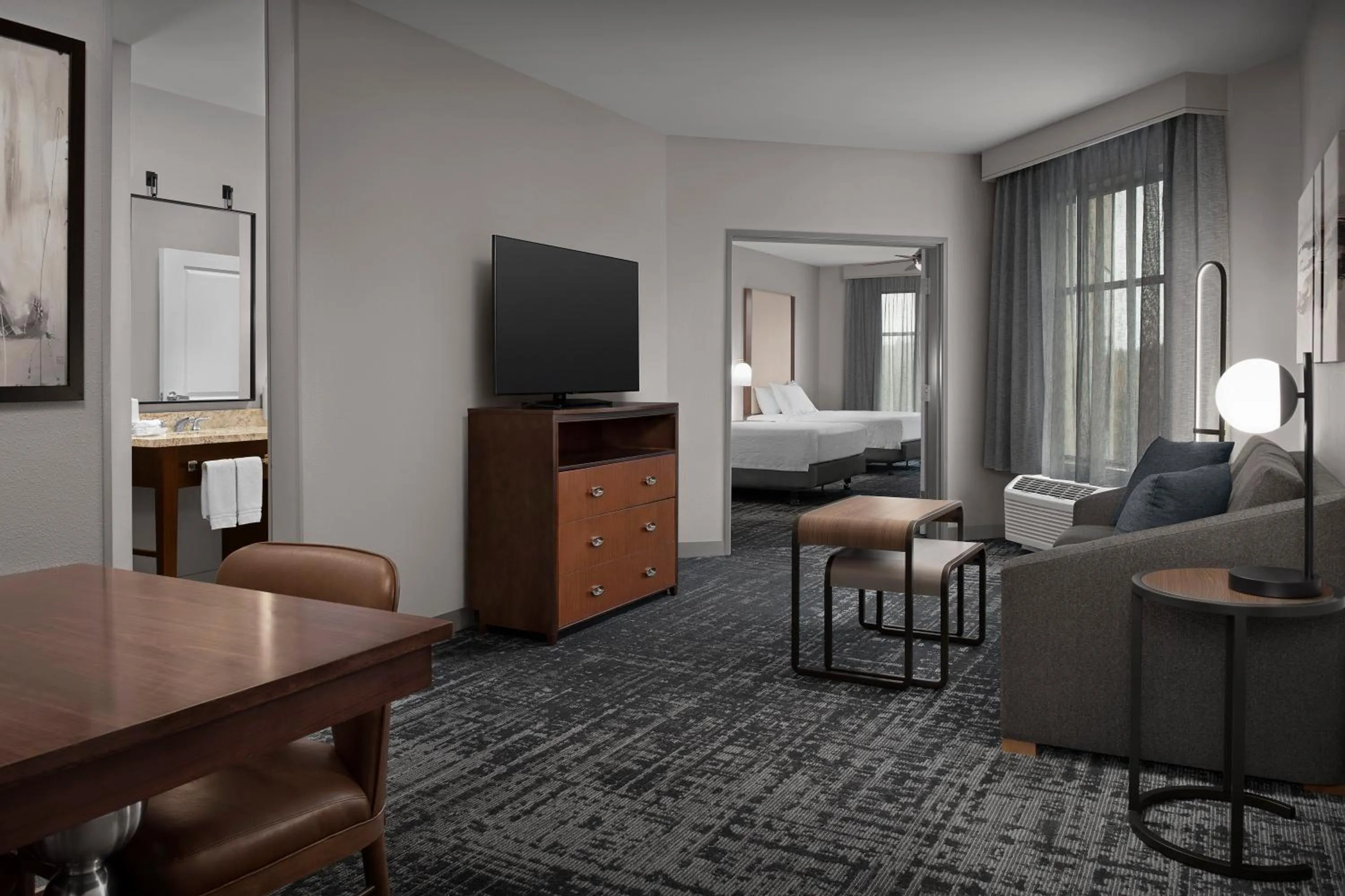 Living room, Bed in Homewood Suites by Hilton Seattle/Lynnwood