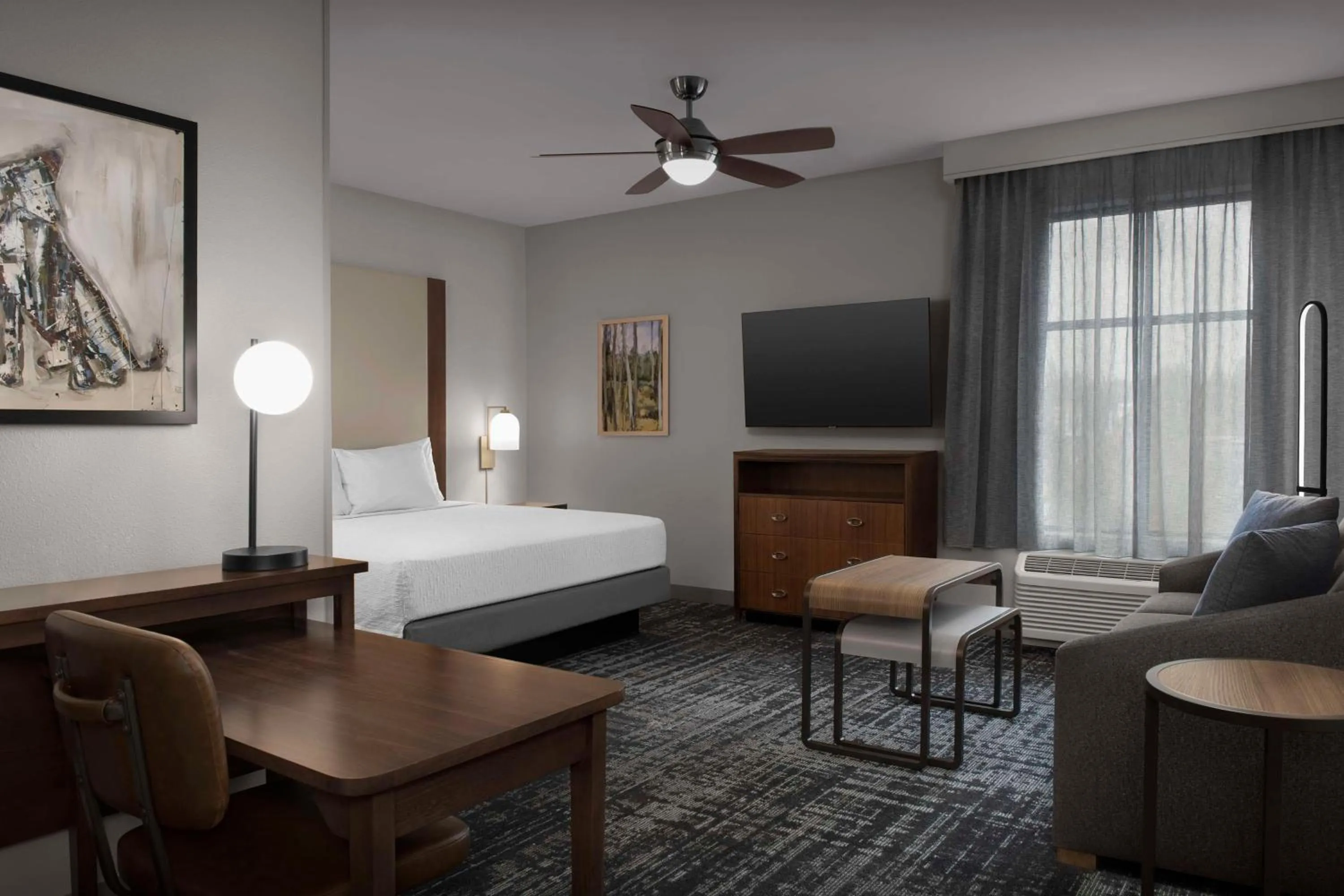 Living room, Bed in Homewood Suites by Hilton Seattle/Lynnwood