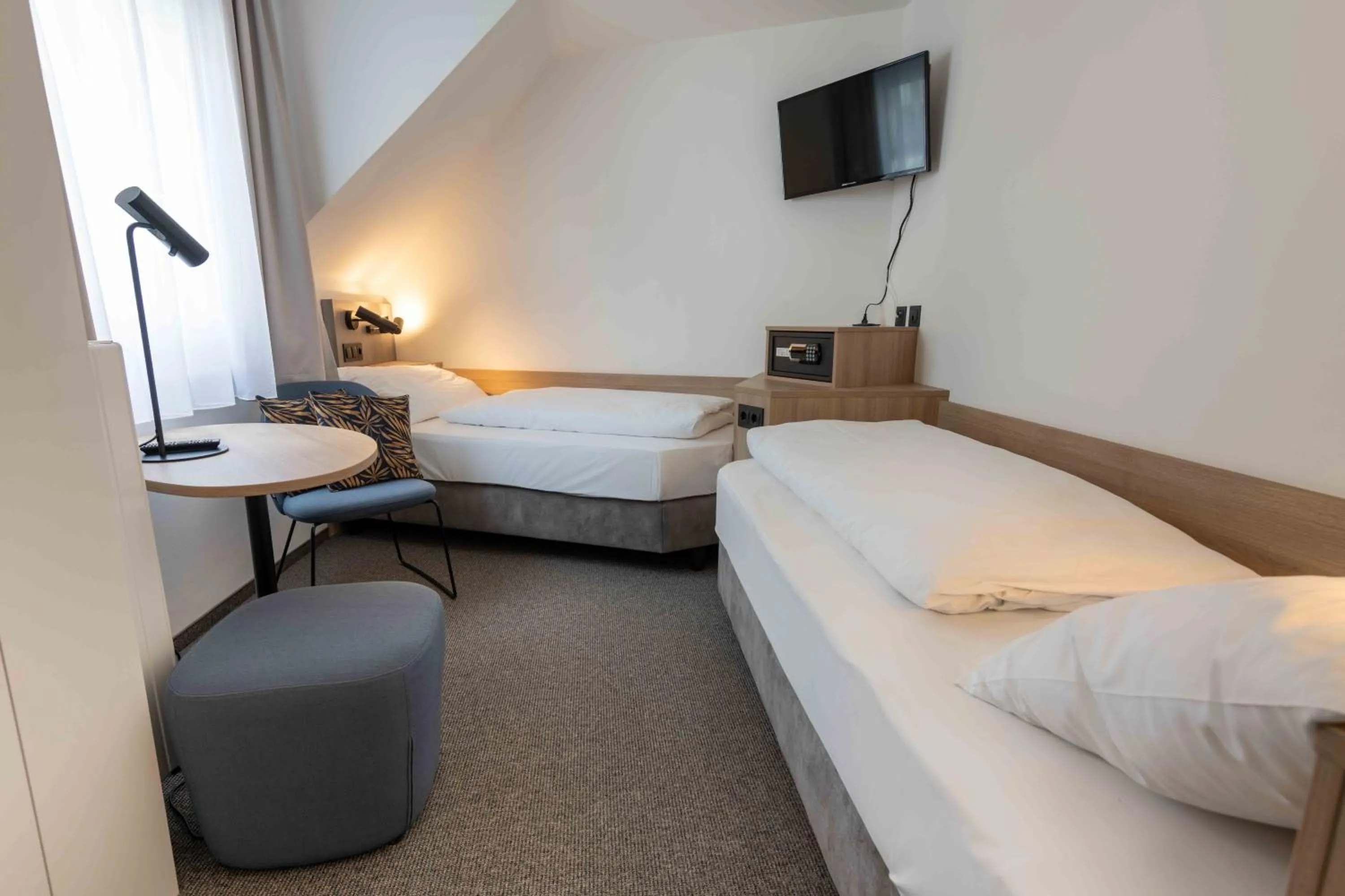 Bed in Hotel Anker