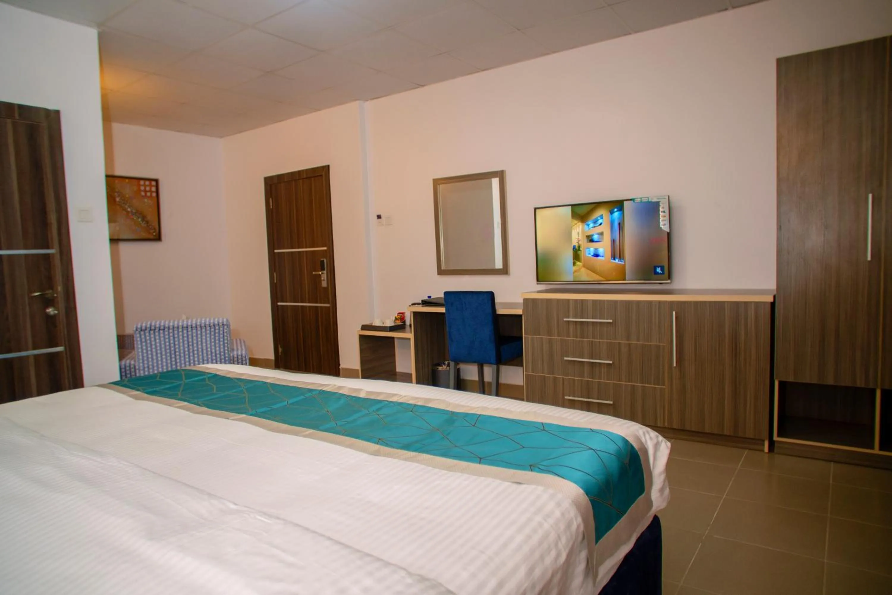 Bed in Riviera Suites