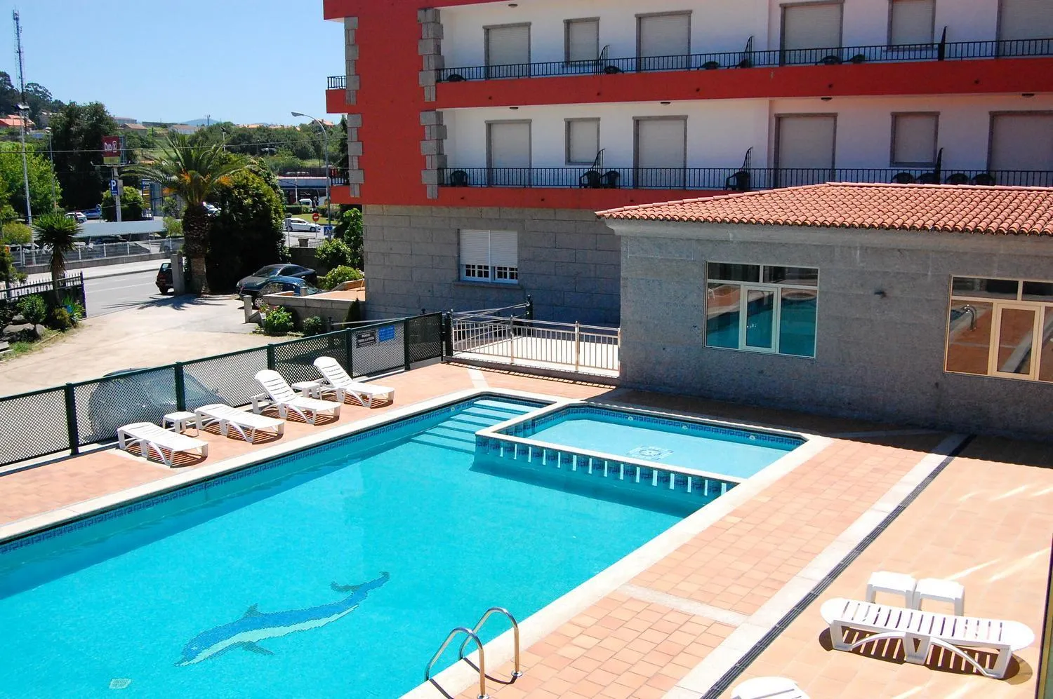 Pool view in Hotel Galaico Sanxenxo